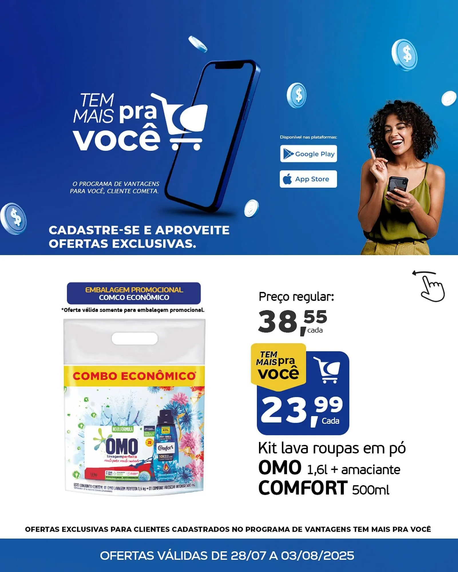 Encarte de Catálogo Cometa Supermercados 28 de julho até 3 de agosto 2025 - Pagina 1