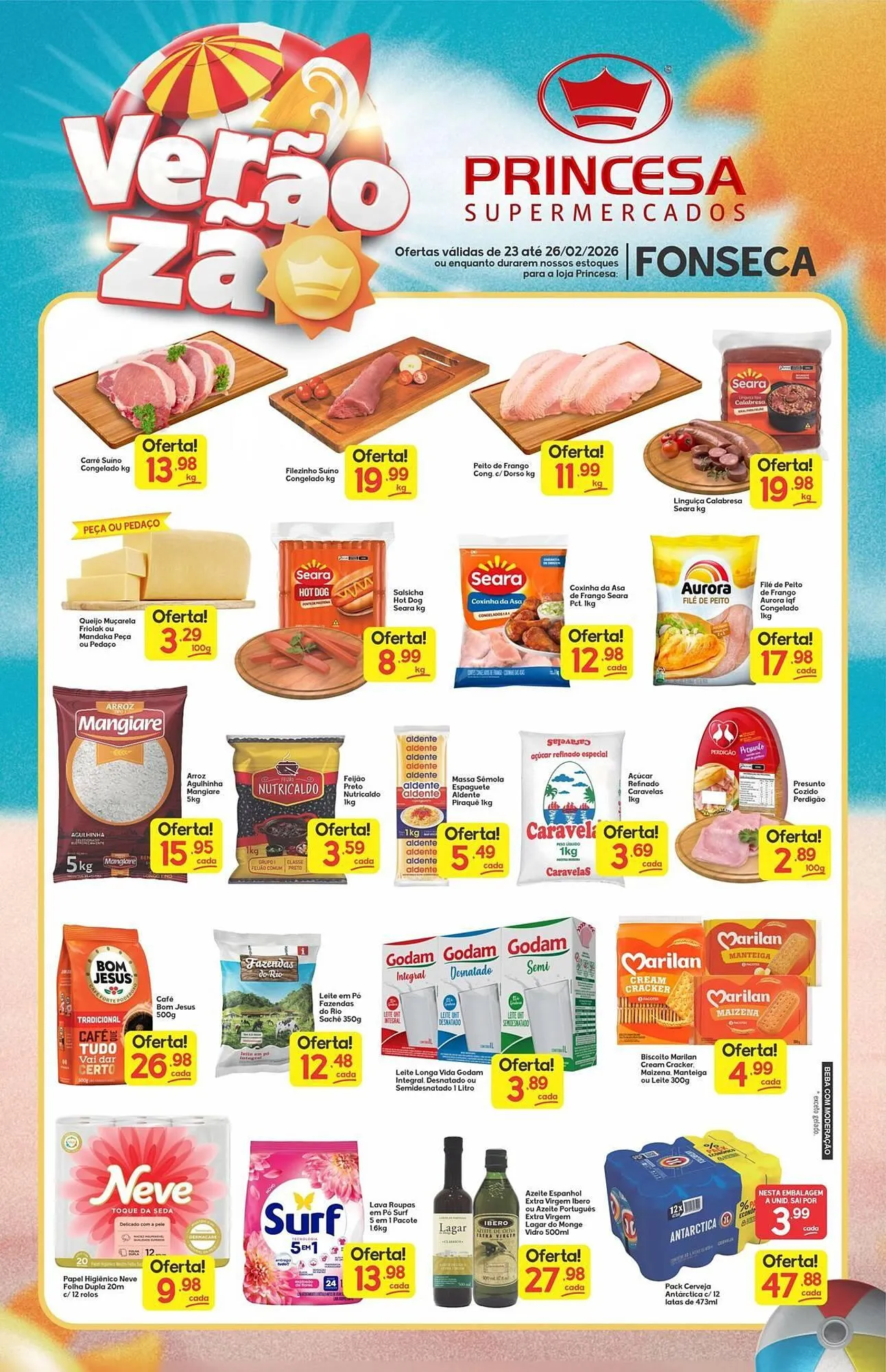 Encarte de Encarte Supermercados Princesa 23 de fevereiro até 26 de fevereiro 2026 - Pagina 1