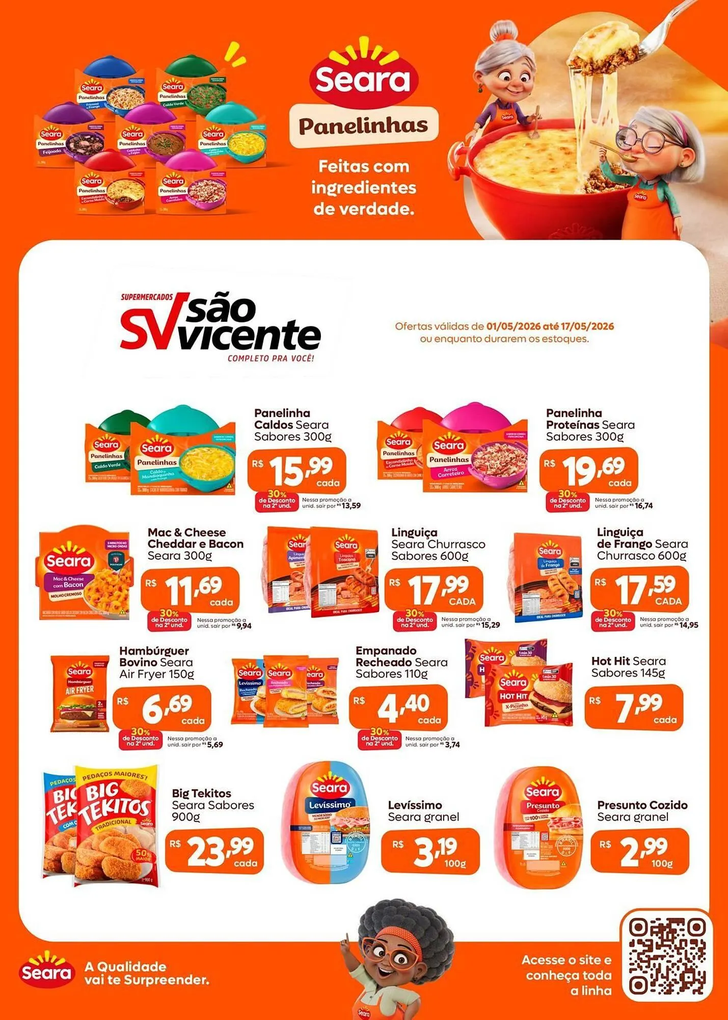 Encarte de Catálogo Supermercados São Vicente 1 de maio até 17 de maio 2026 - Pagina 1