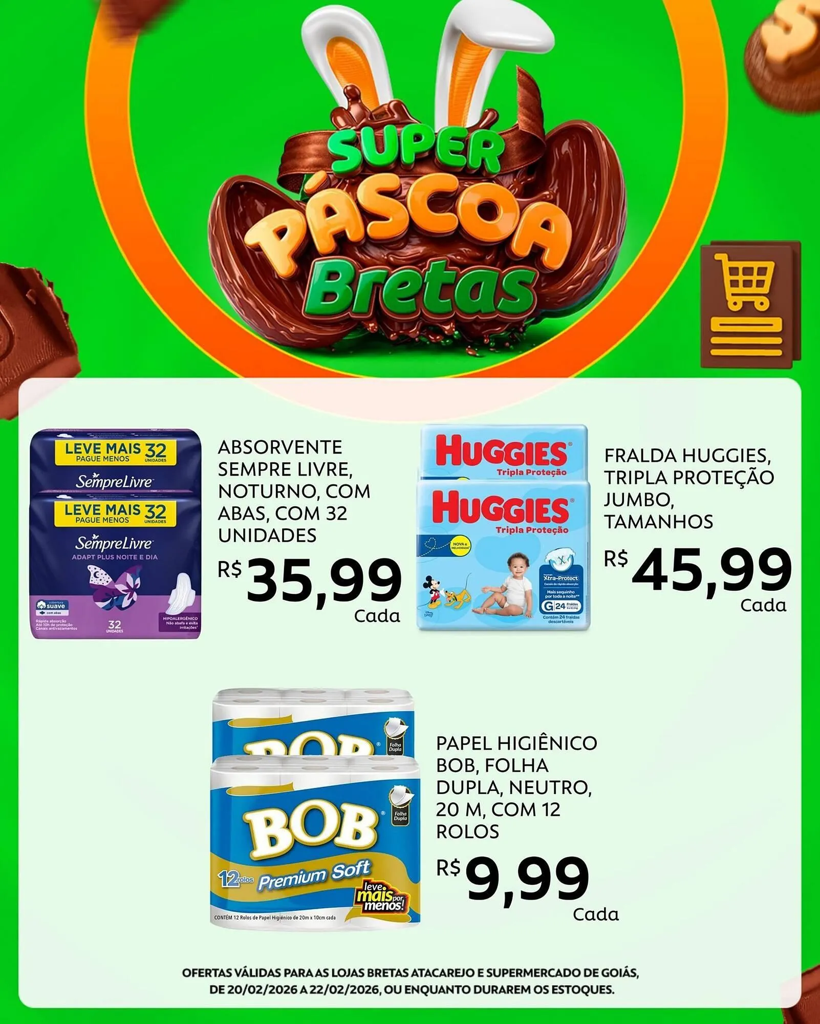 Encarte de Catálogo Supermercados Bretas 20 de fevereiro até 22 de fevereiro 2026 - Pagina 3
