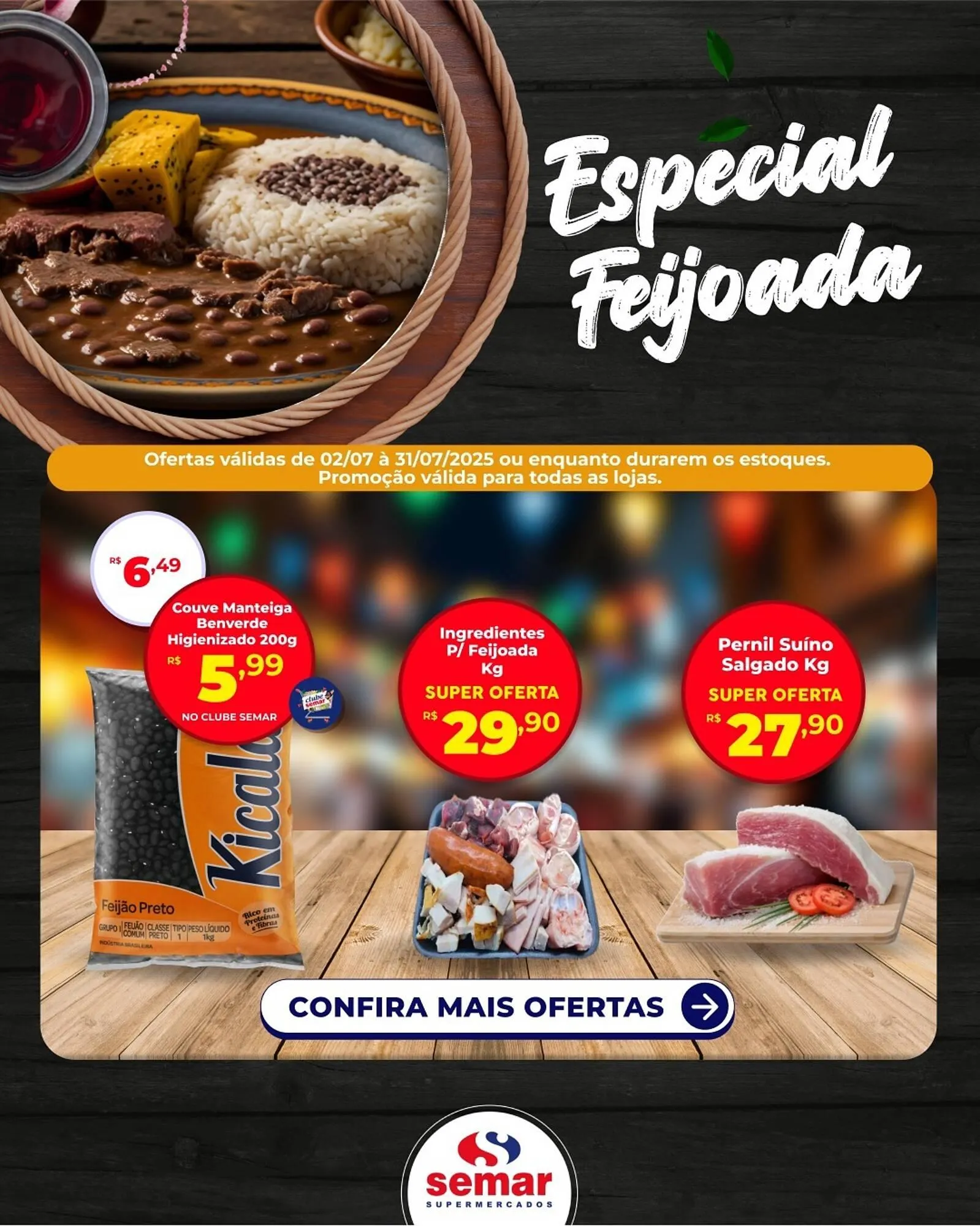 Encarte de Catálogo Semar Supermercado 2 de julho até 31 de julho 2025 - Pagina 1