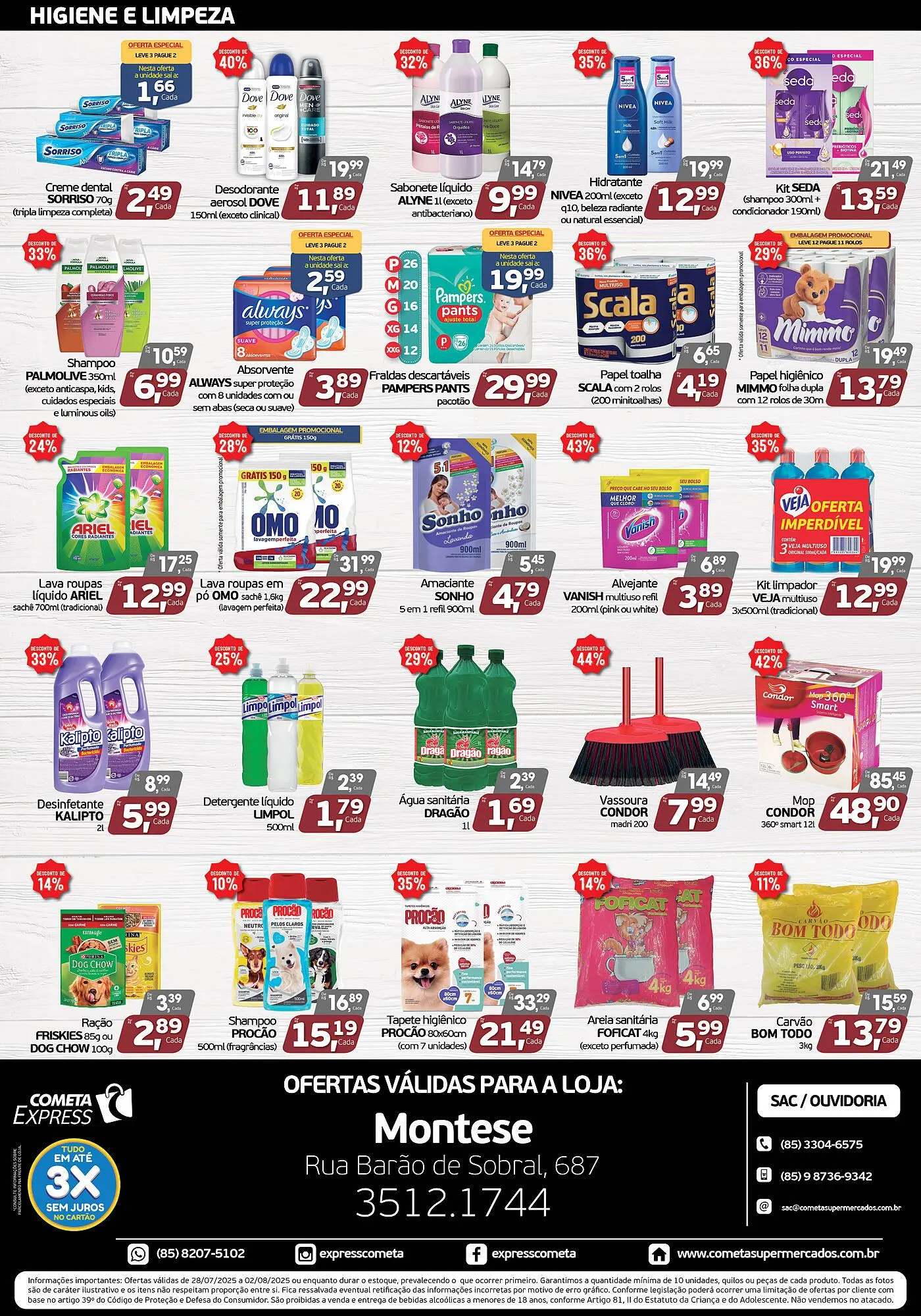Encarte de Catálogo Cometa Supermercados 28 de julho até 2 de agosto 2025 - Pagina 4
