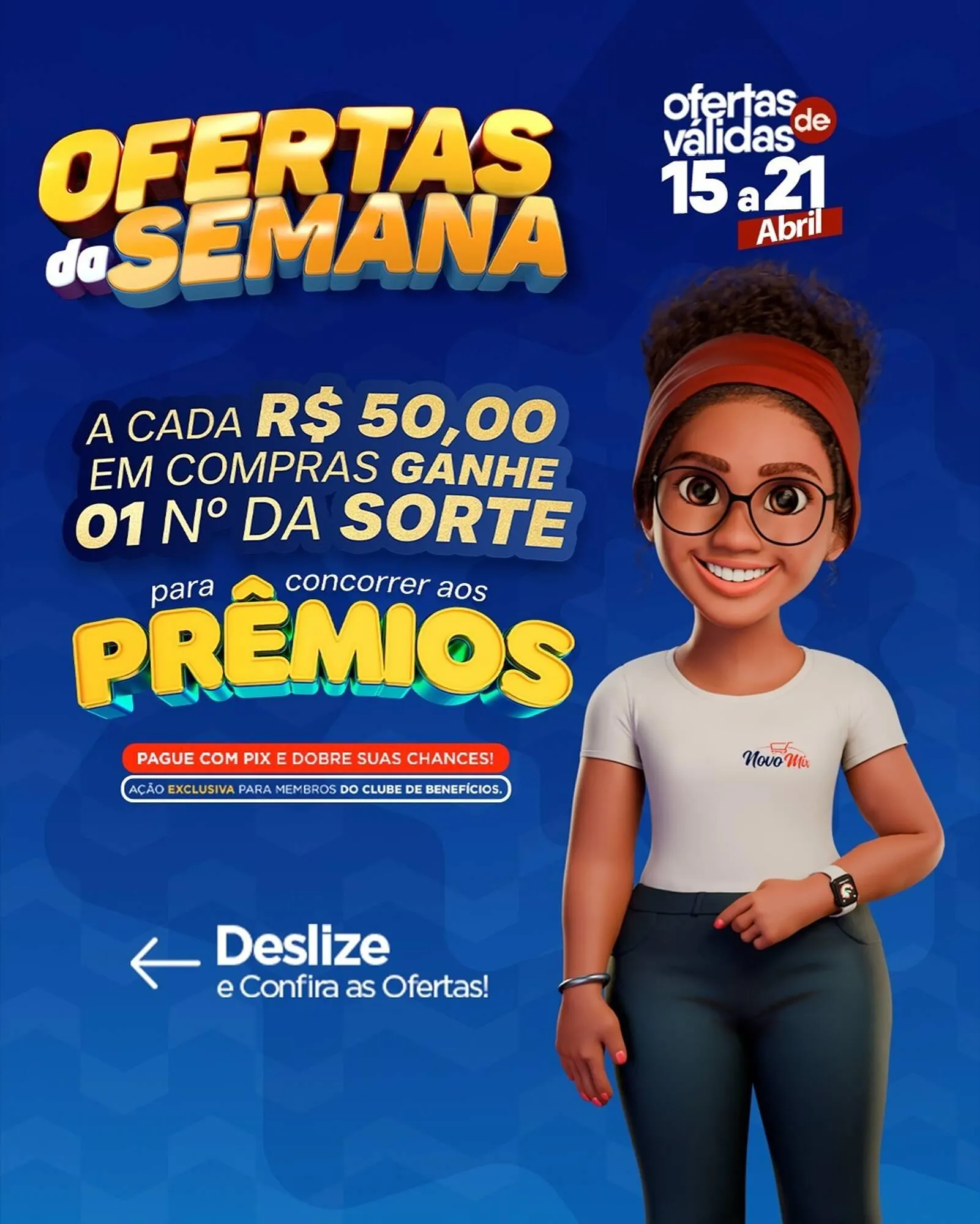 Encarte de Encarte Novo Mix 15 de abril até 21 de abril 2026 - Pagina 1