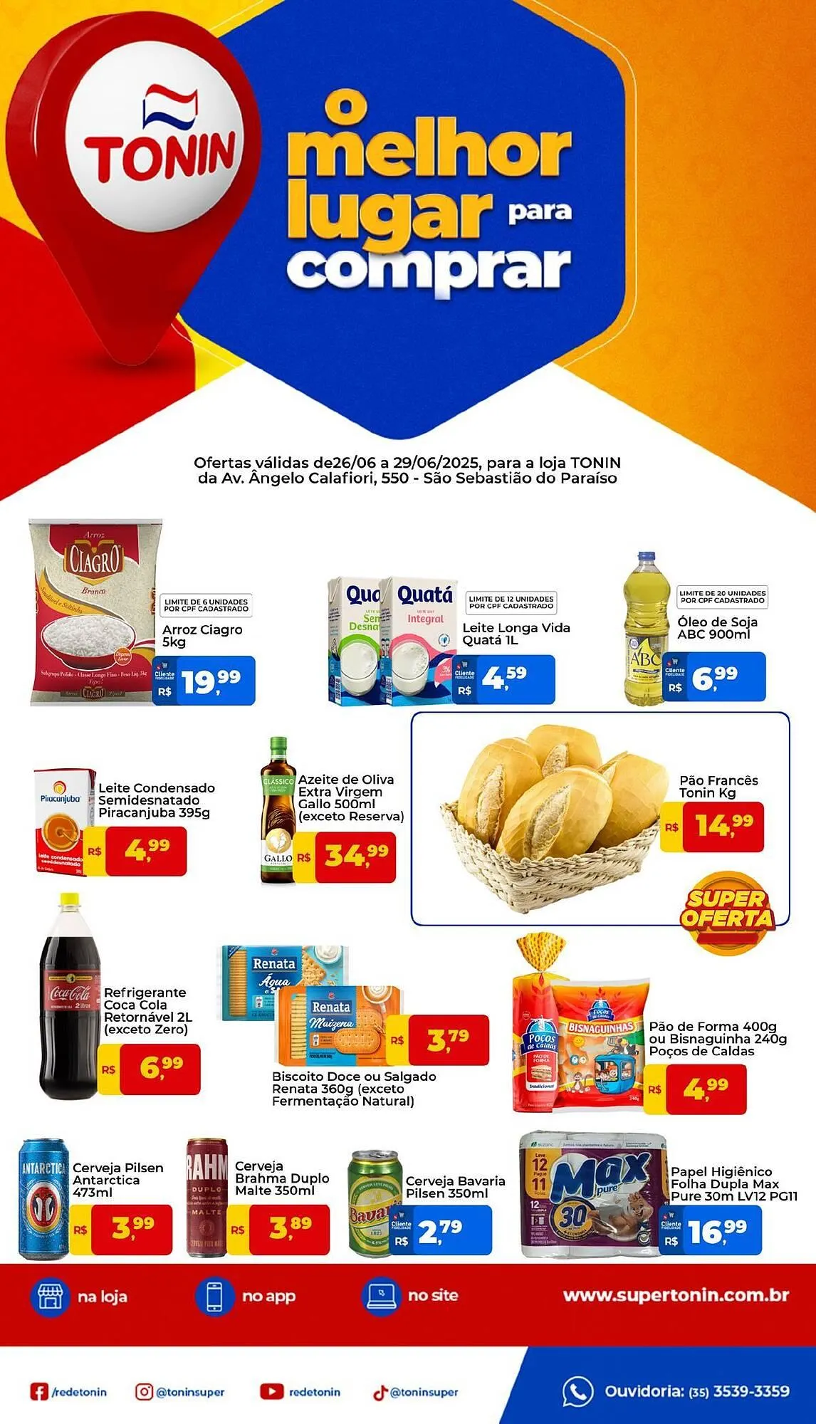 Encarte de Catálogo Tonin Superatacado 27 de junho até 29 de junho 2025 - Pagina 1