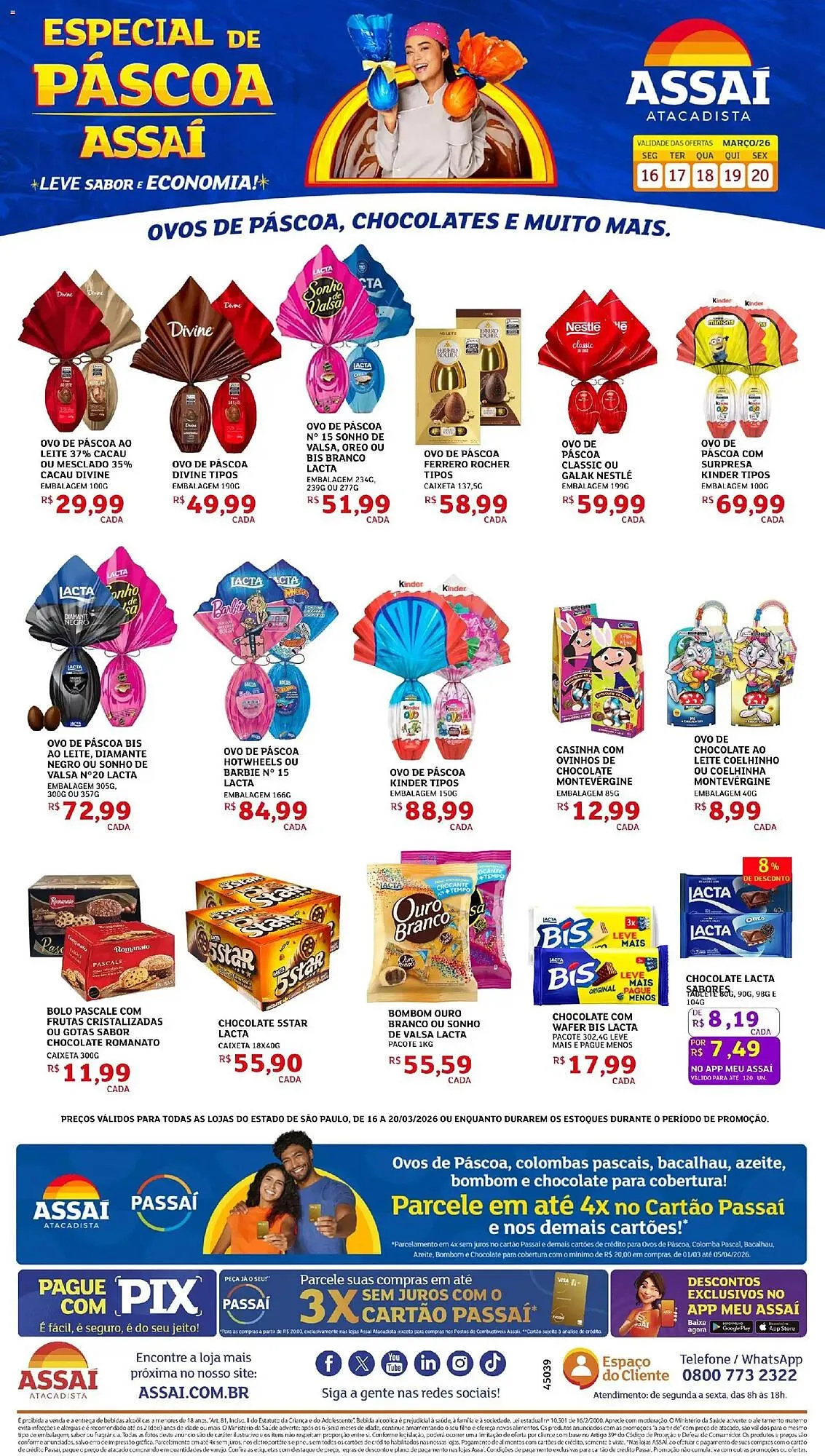 Encarte de Encarte Assaí Atacadista 16 de março até 20 de março 2026 - Pagina 1
