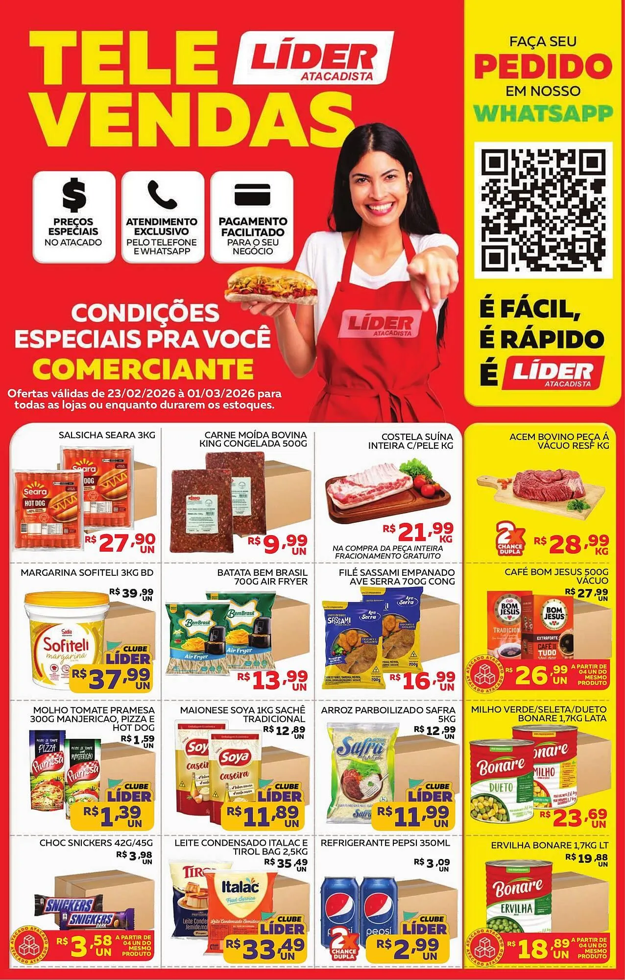 Encarte de Encarte Lider Atacadista 23 de fevereiro até 1 de março 2026 - Pagina 1