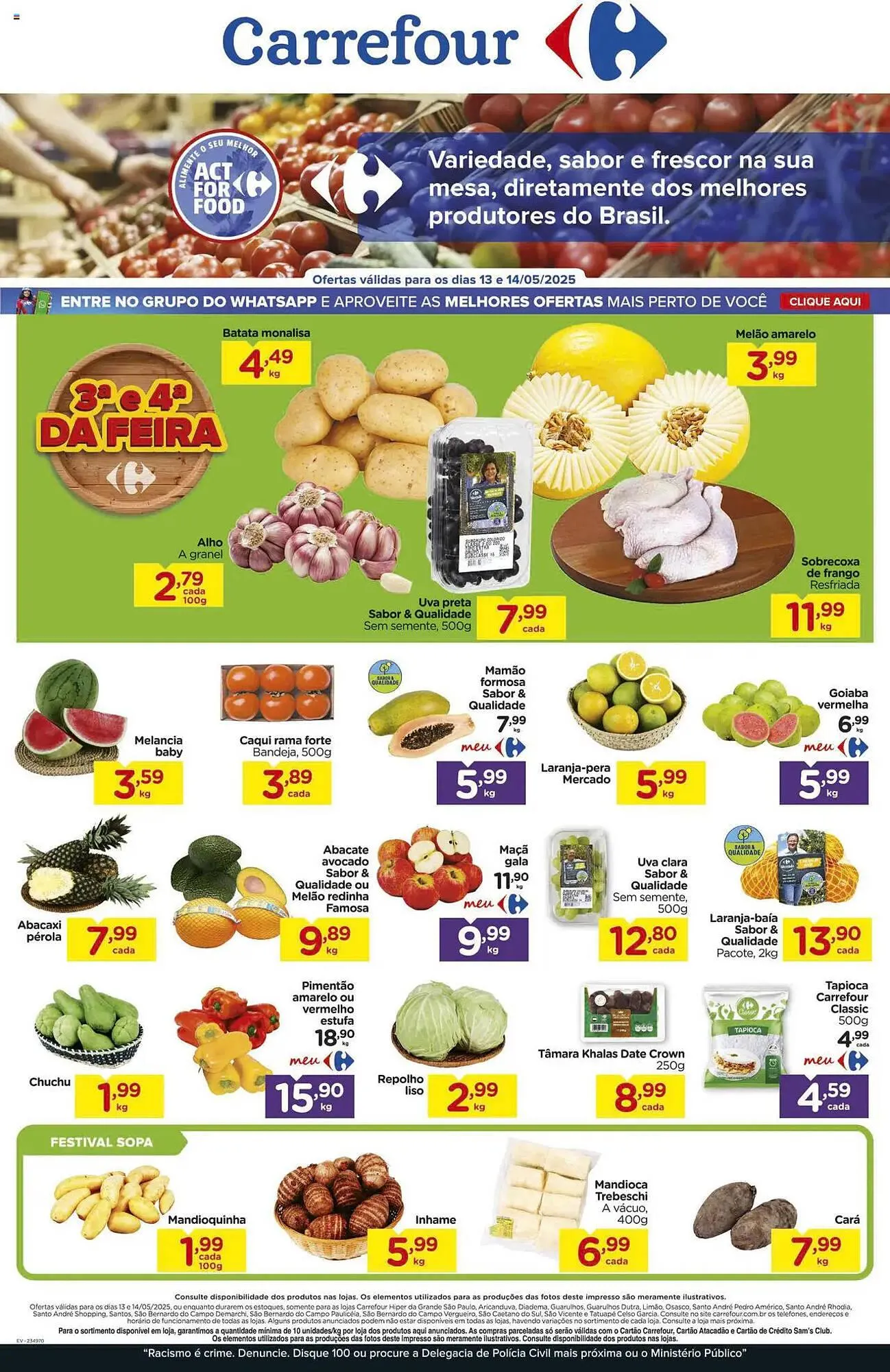 Encarte de Catálogo Carrefour 13 de maio até 14 de maio 2025 - Pagina 1