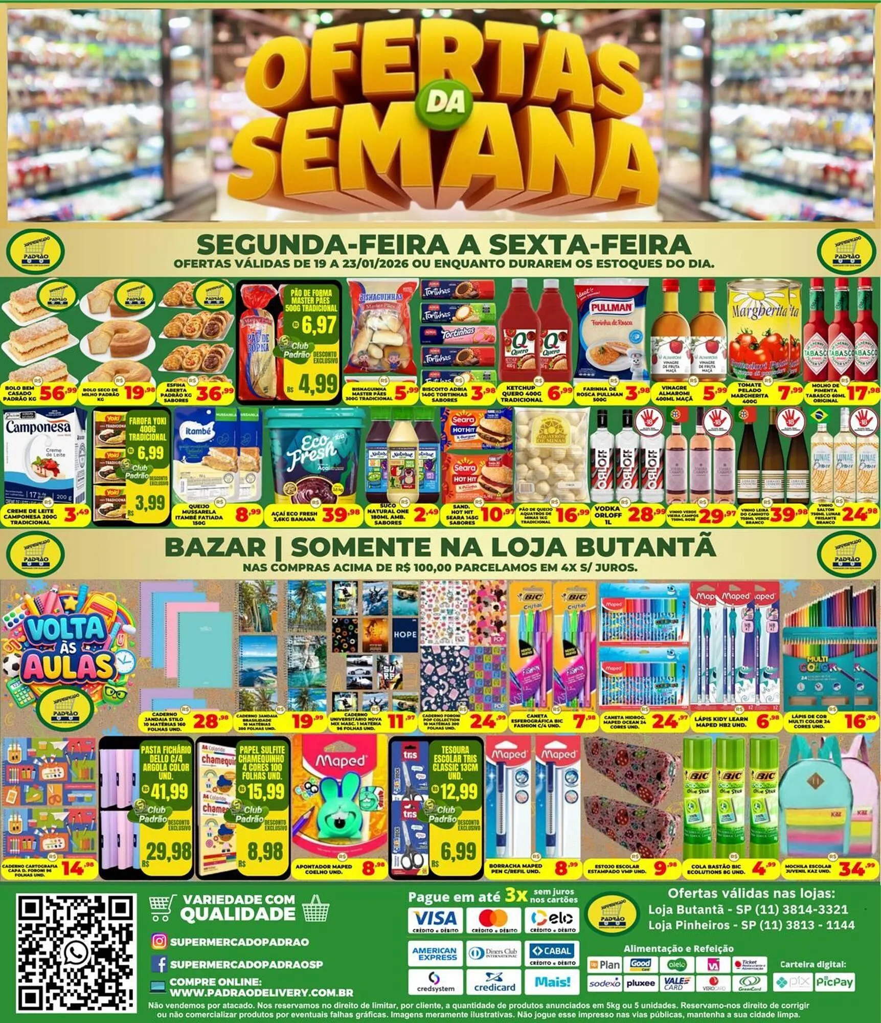 Encarte de Folheto Supermercado Padrão 19 de janeiro até 23 de janeiro 2026 - Pagina 1