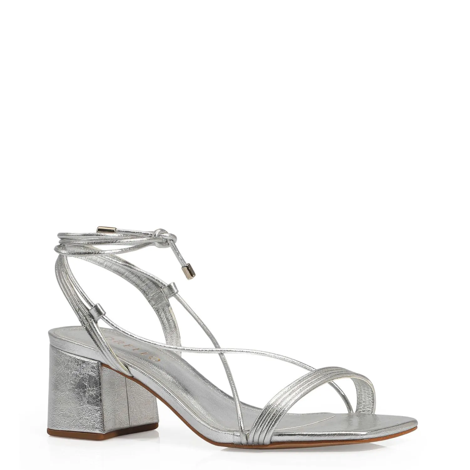 Sandália Metalizado Prata