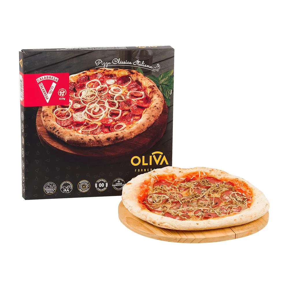 Pizza Congelada Calabresa Oliva 410 G | Oba Hortifruti