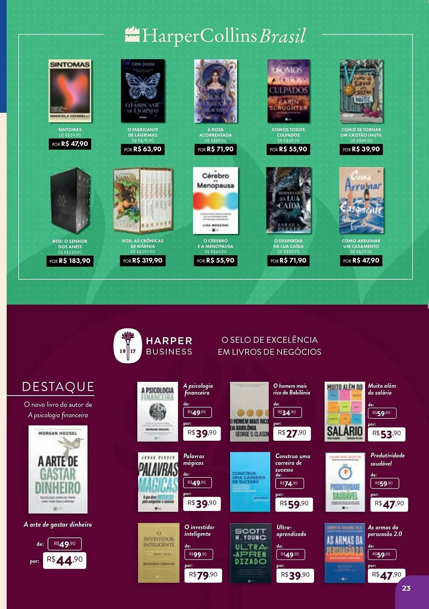 Encarte de Catálogo Livraria Leitura 3 de novembro até 28 de dezembro 2025 - Pagina 23