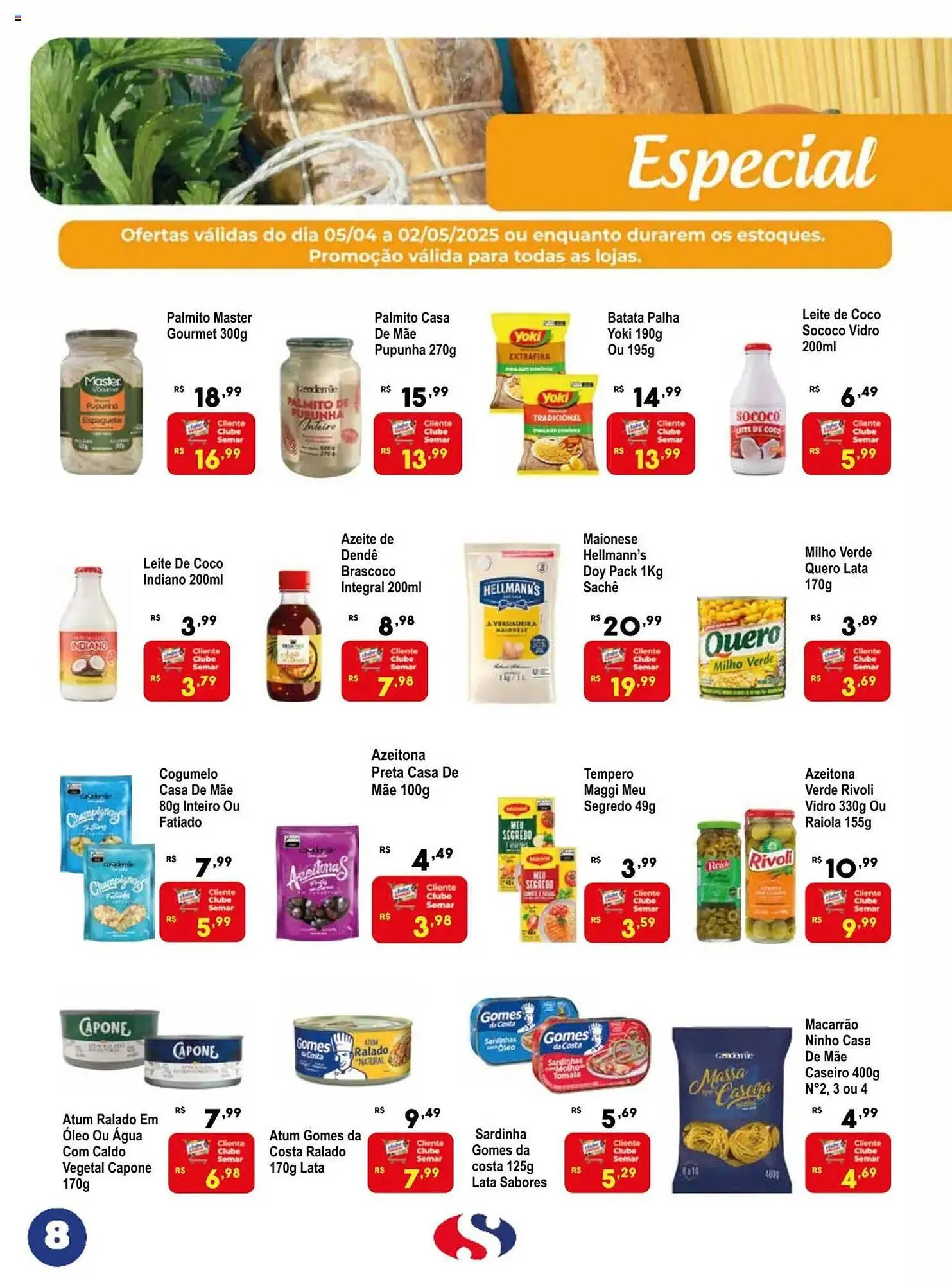 Encarte de Catálogo Semar Supermercado 5 de abril até 2 de maio 2025 - Pagina 8