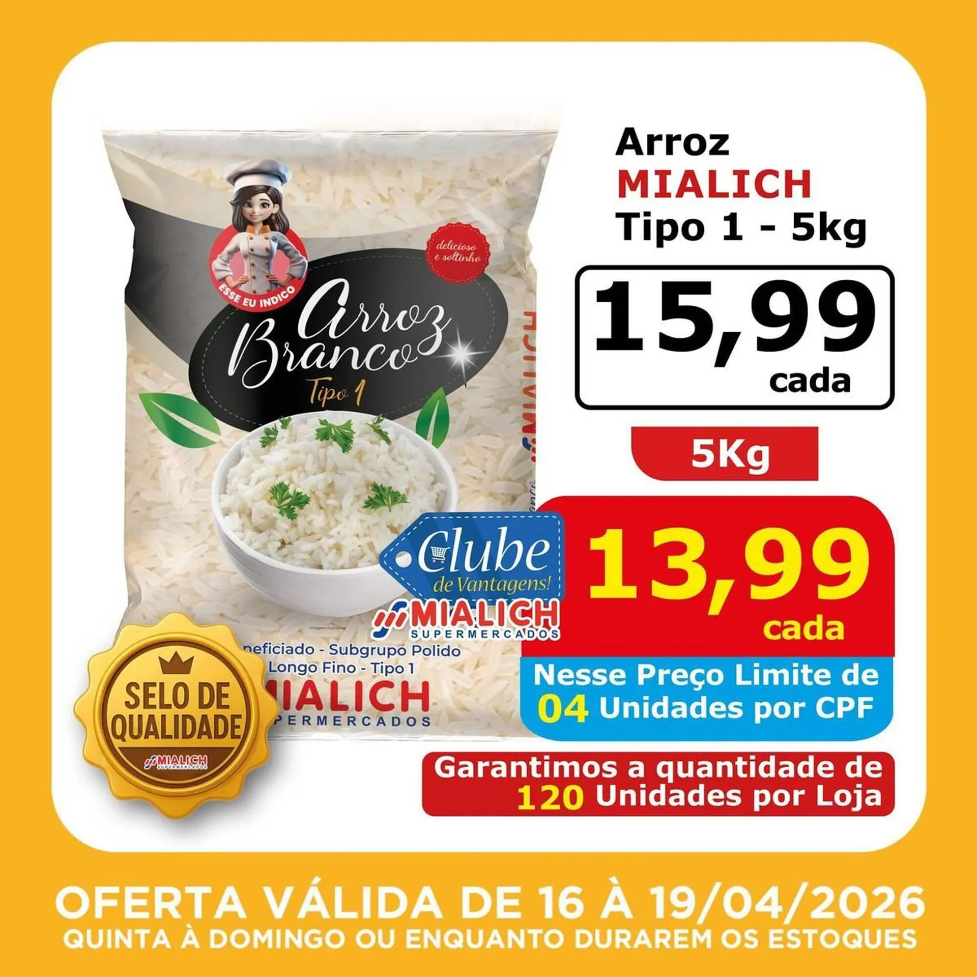 Encarte de Catálogo Mialich Supermercados 16 de abril até 19 de abril 2026 - Pagina 5