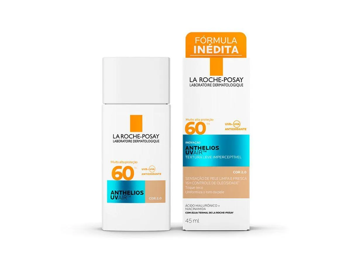 Protetor Solar Facial La Roche-Posay Anthelios UV Air FPS60 Cor 2.0 45ml