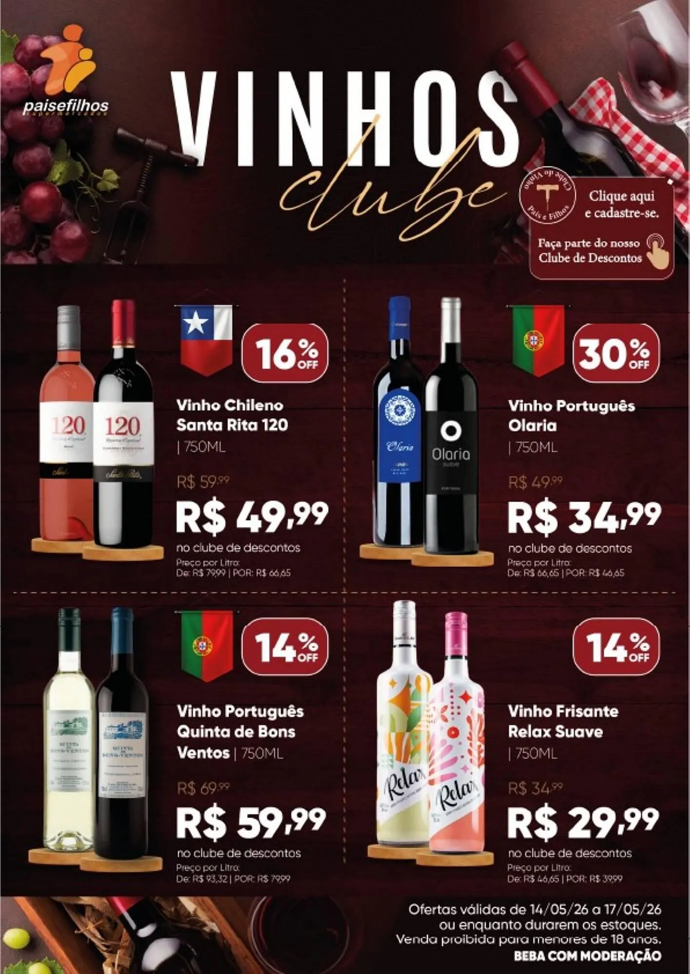 Encarte de Catálogo Pais e Filhos Supermercados 14 de maio até 17 de maio 2026 - Pagina 2