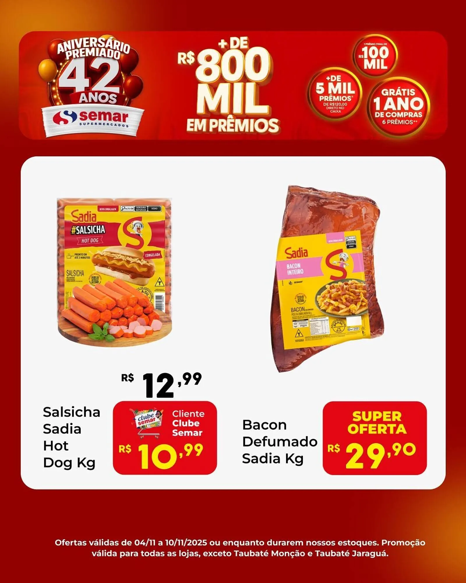 Encarte de Folheto Semar Supermercado 4 de novembro até 10 de novembro 2025 - Pagina 4