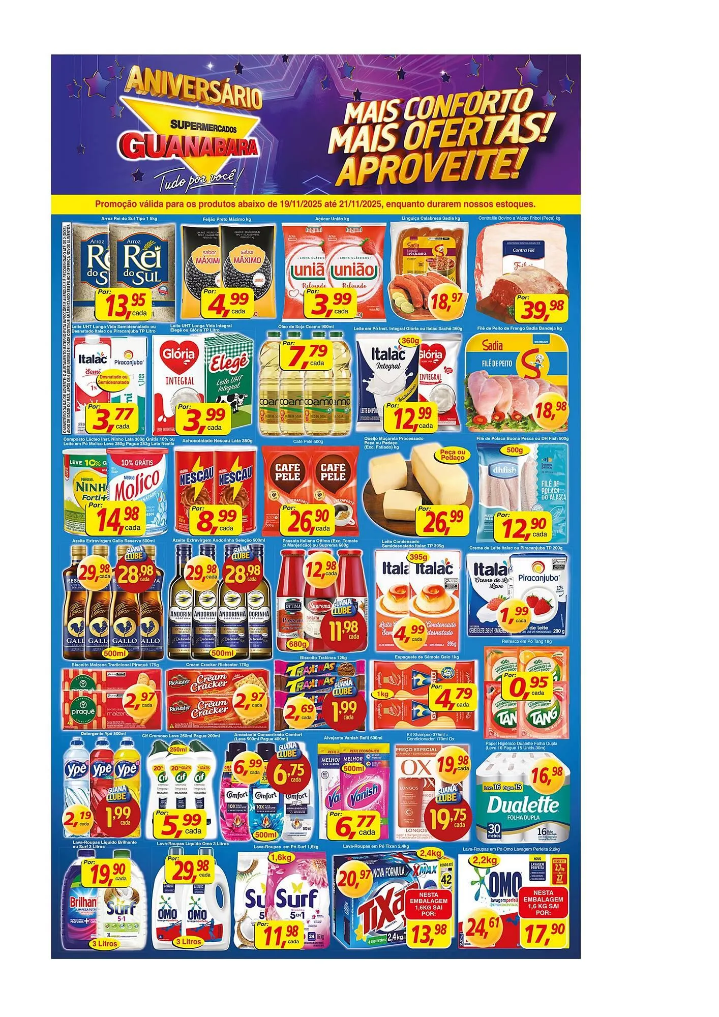 Encarte de Encarte Supermercados Guanabara 19 de novembro até 21 de novembro 2025 - Pagina 1
