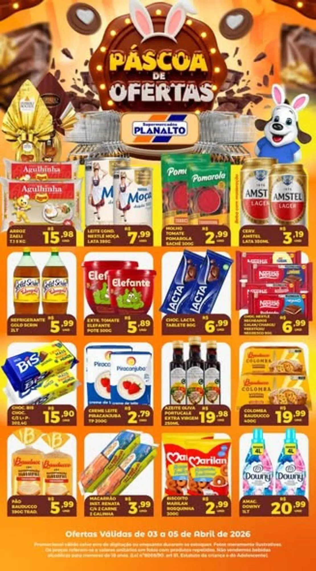Encarte de Catálogo Supermercados Planalto 3 de abril até 5 de abril 2026 - Pagina 1