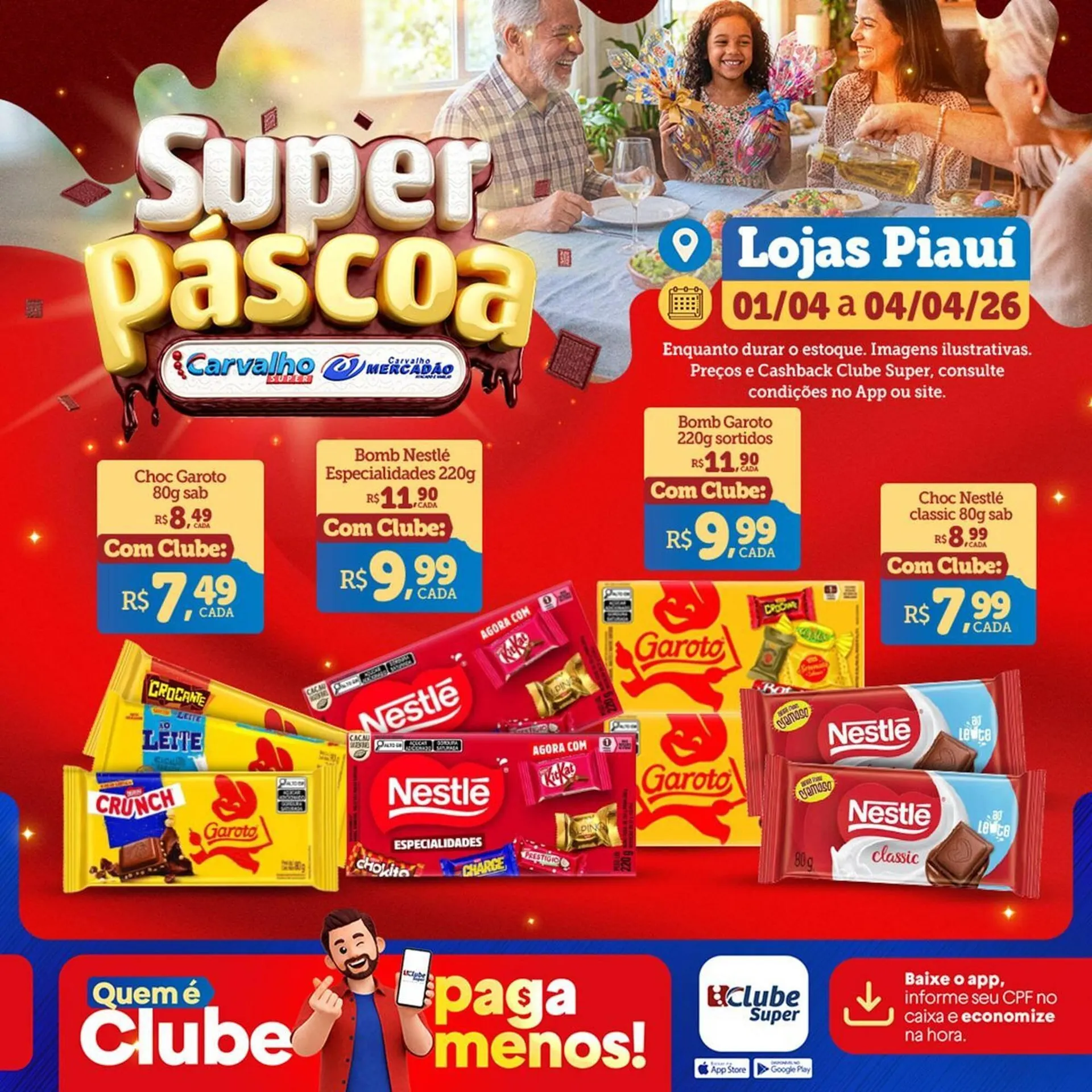 Encarte de Catálogo Carvalho Supermercado 1 de abril até 4 de abril 2026 - Pagina 1