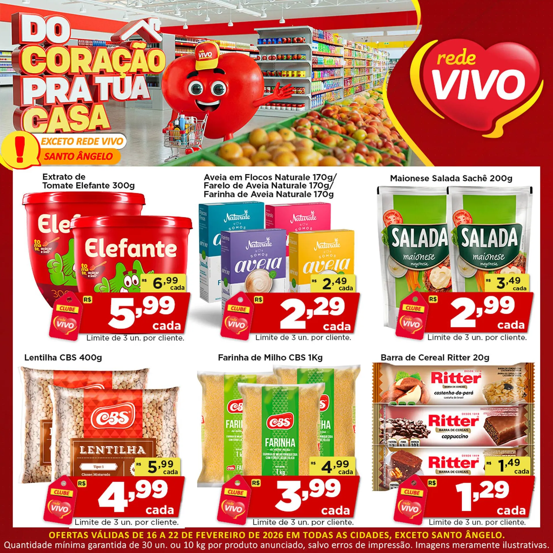 Encarte de Encarte Rede Vivo 16 de fevereiro até 22 de fevereiro 2026 - Pagina 1