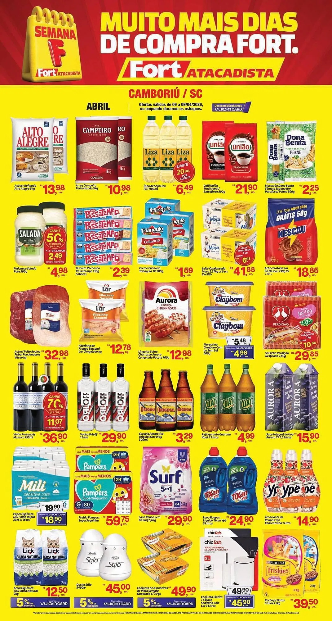 Encarte de Tabloide Fort Atacadista 6 de abril até 9 de abril 2026 - Pagina 1