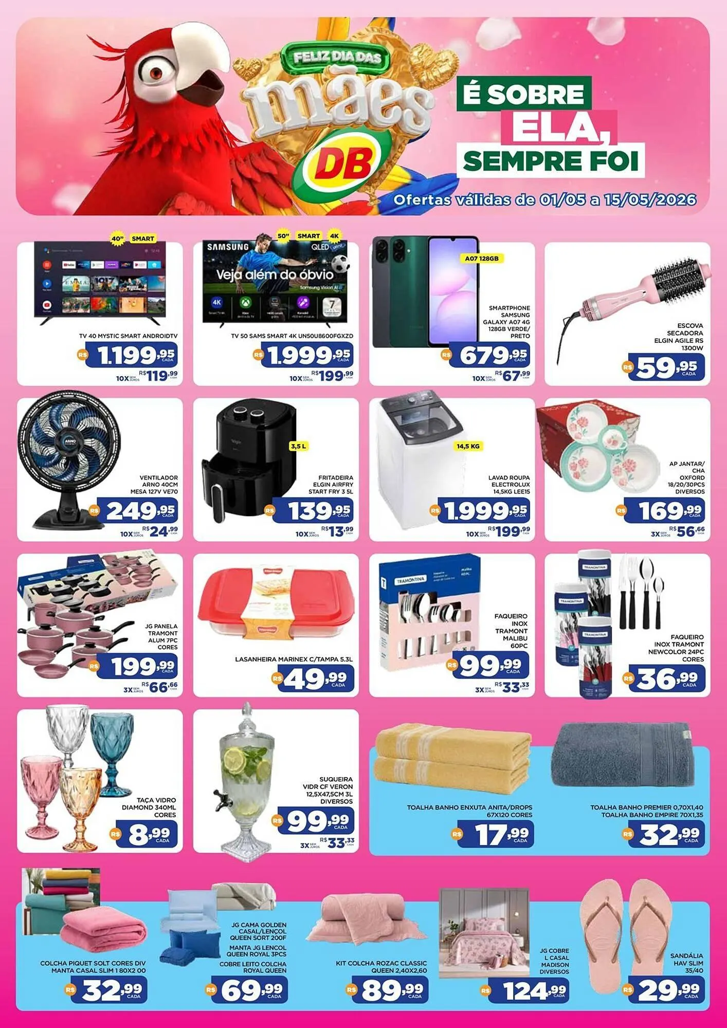 Encarte de Catálogo DB Supermercados 4 de maio até 15 de maio 2026 - Pagina 1
