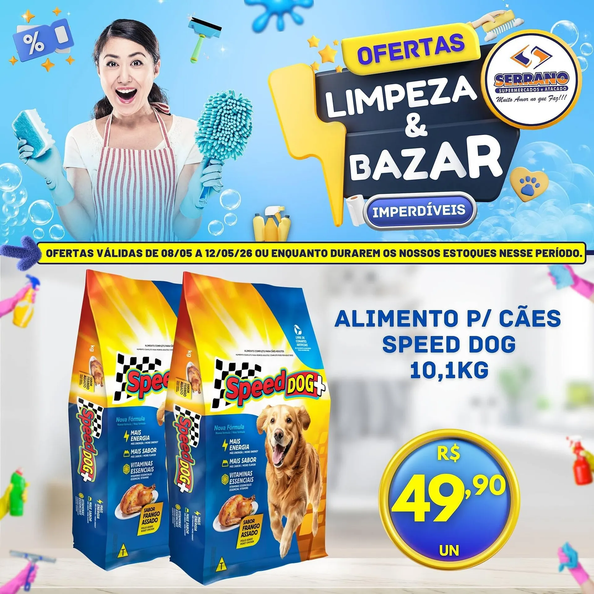 Encarte de Catálogo Serrano Supermercado 8 de maio até 12 de maio 2026 - Pagina 9