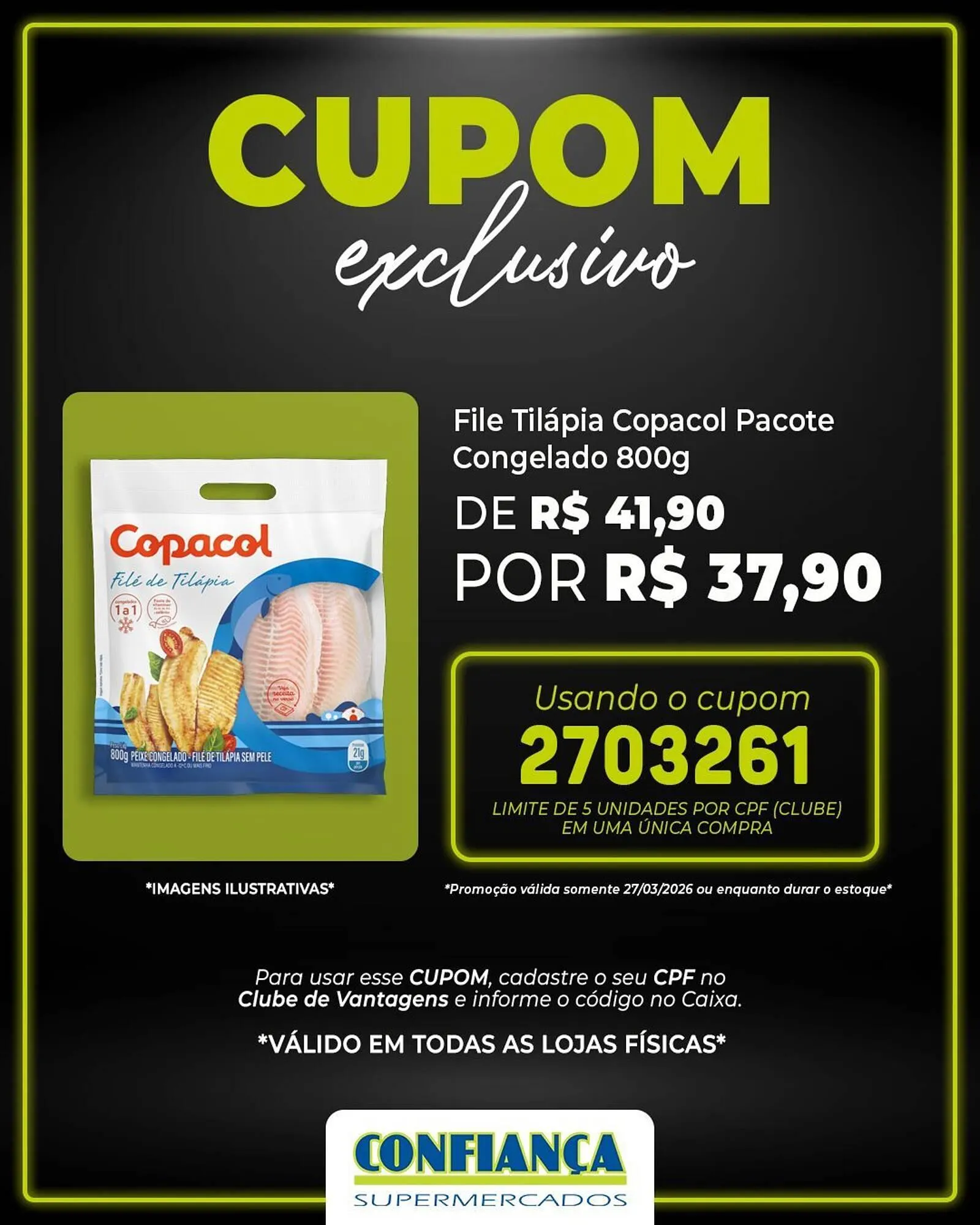 Encarte de Catálogo Confiança Supermercados 27 de março até 27 de março 2026 - Pagina 1