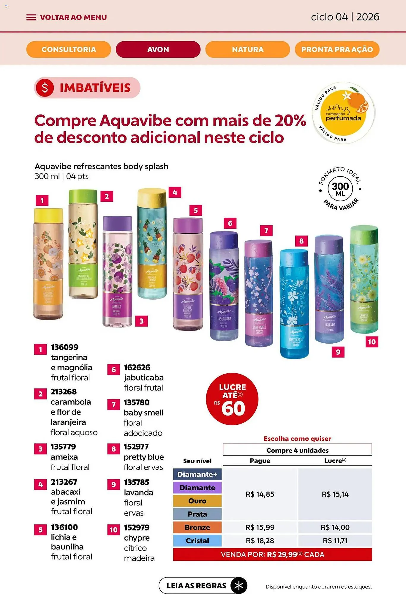Encarte de Catálogo Avon 18 de fevereiro até 17 de março 2026 - Pagina 11