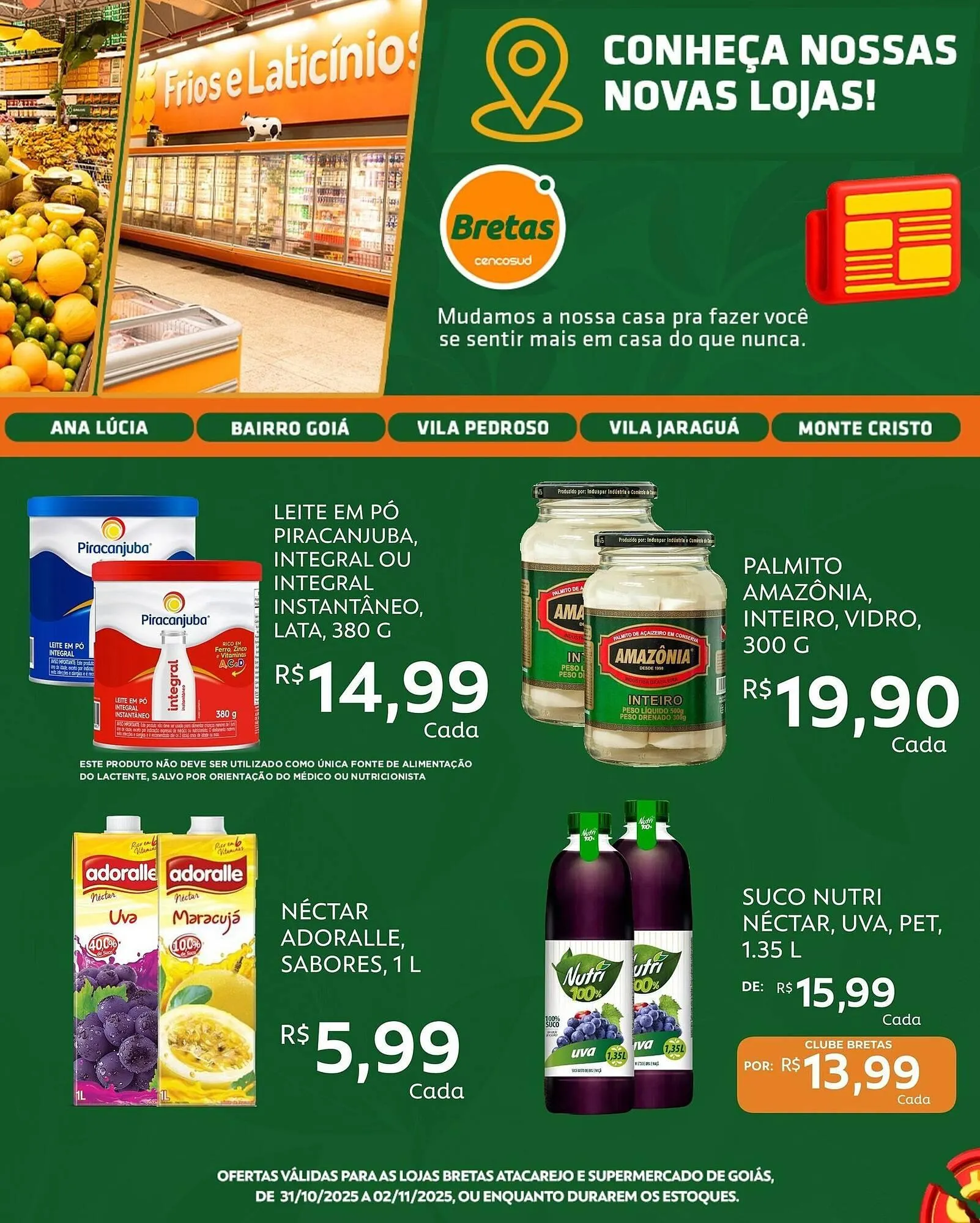 Encarte de Catálogo Supermercados Bretas 31 de outubro até 2 de novembro 2025 - Pagina 2