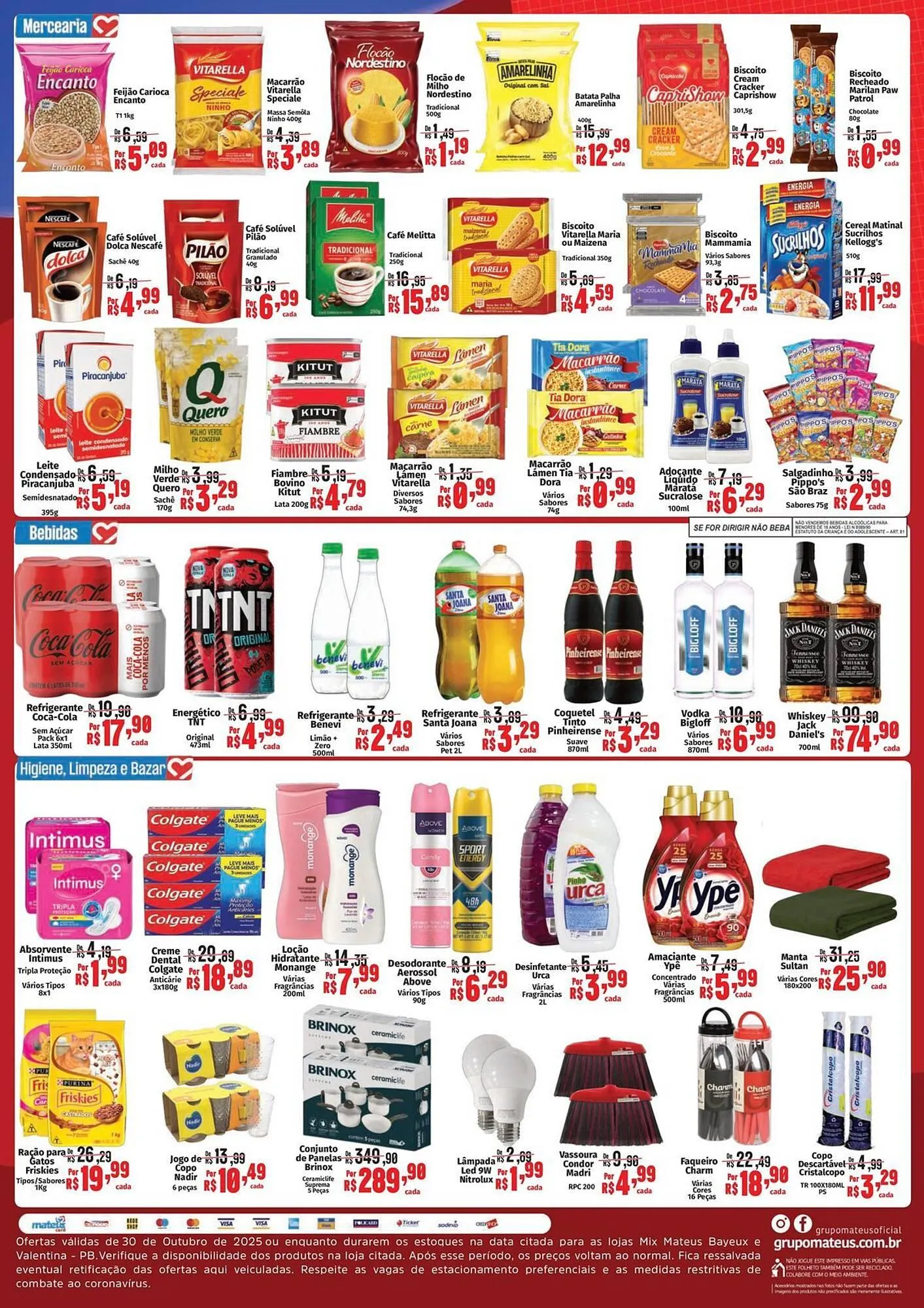 Encarte de Catálogo Supermercados Mateus 30 de outubro até 30 de outubro 2025 - Pagina 2