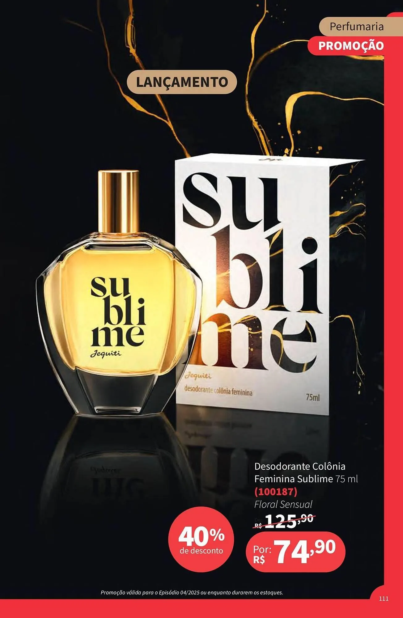 Encarte de Catálogo Jequiti 28 de fevereiro até 30 de abril 2025 - Pagina 111