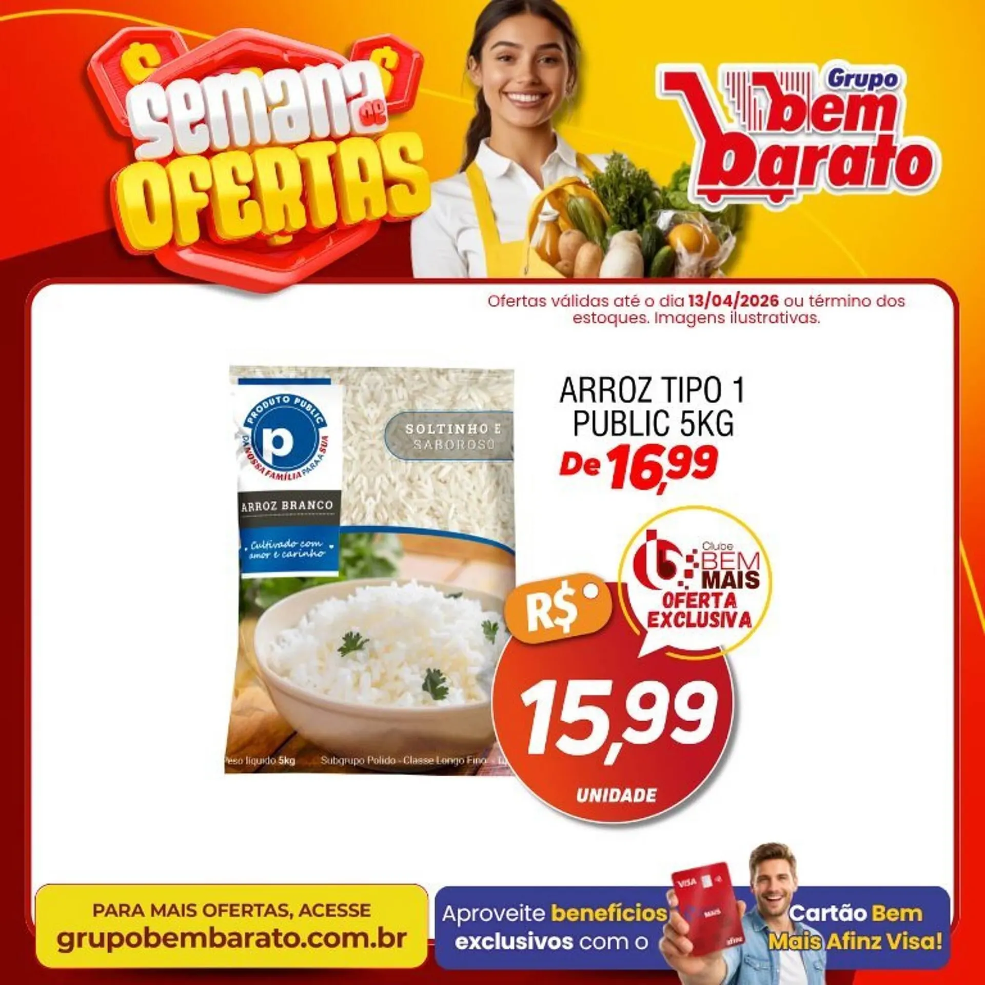 Encarte de Catálogo Supermercado Bem Barato 8 de abril até 13 de abril 2026 - Pagina 3