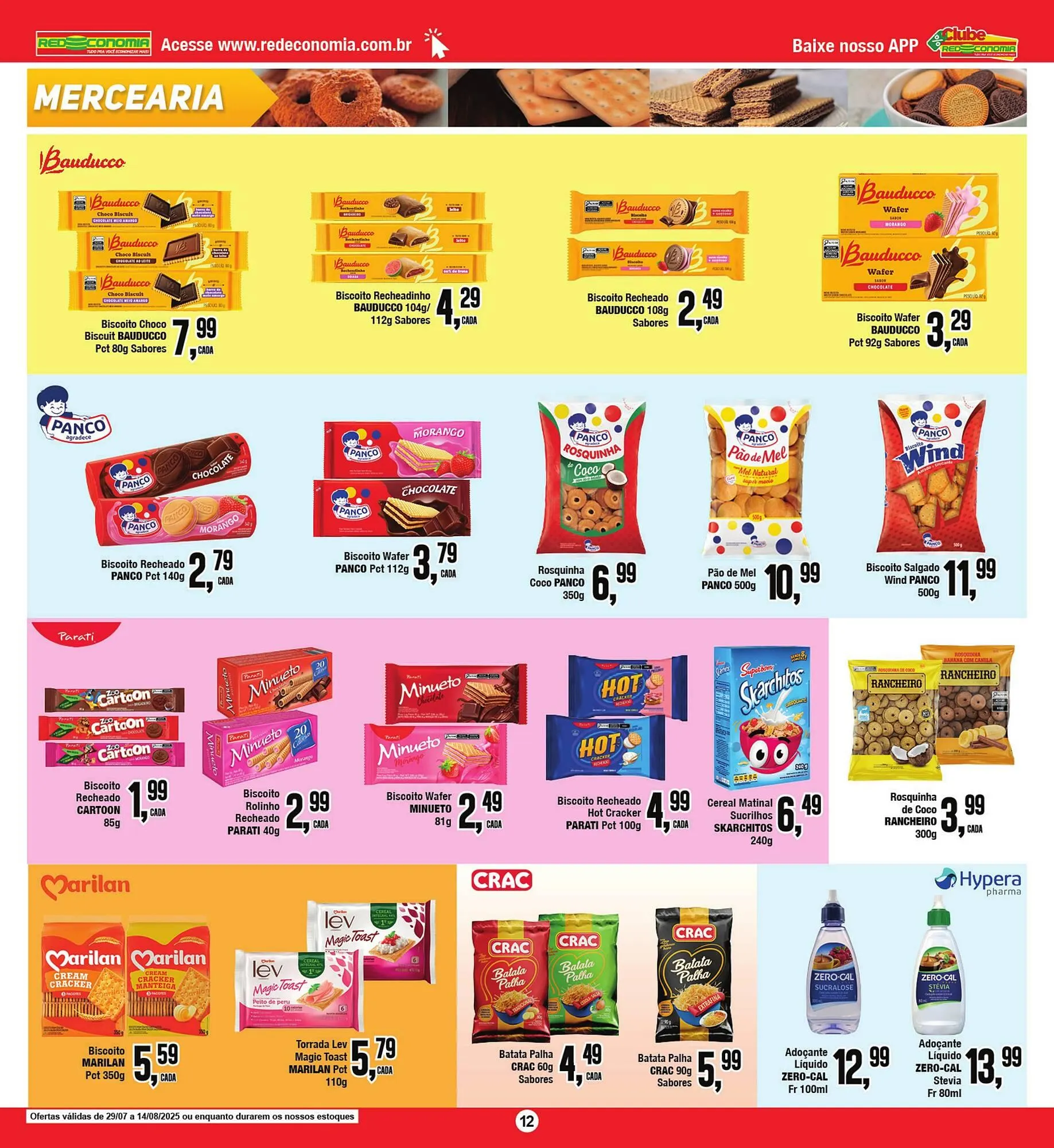 Encarte de Catálogo Rede Economia 1 de agosto até 3 de agosto 2025 - Pagina 12