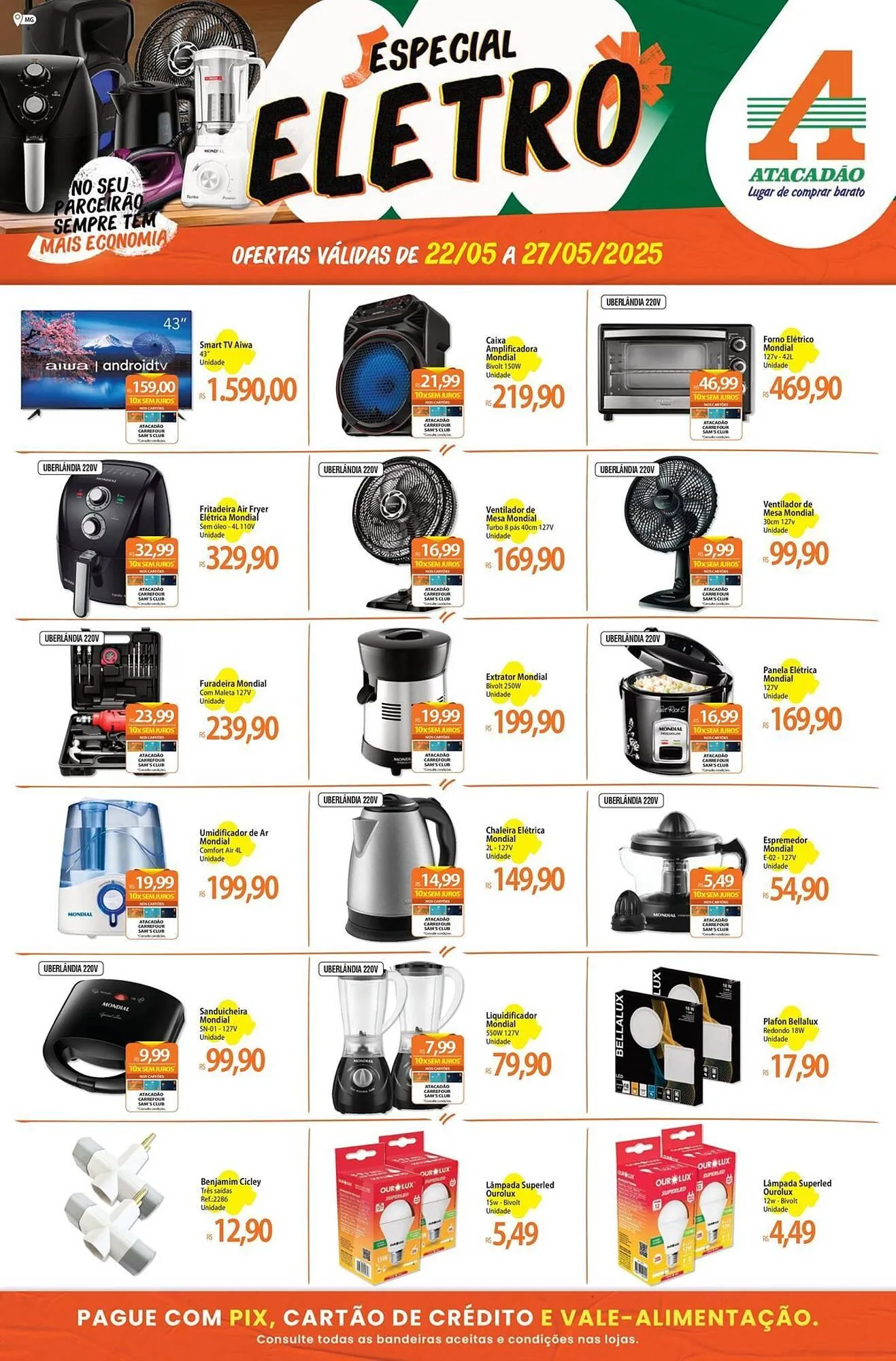 Encarte de Catálogo Atacadão 22 de maio até 27 de maio 2025 - Pagina 1