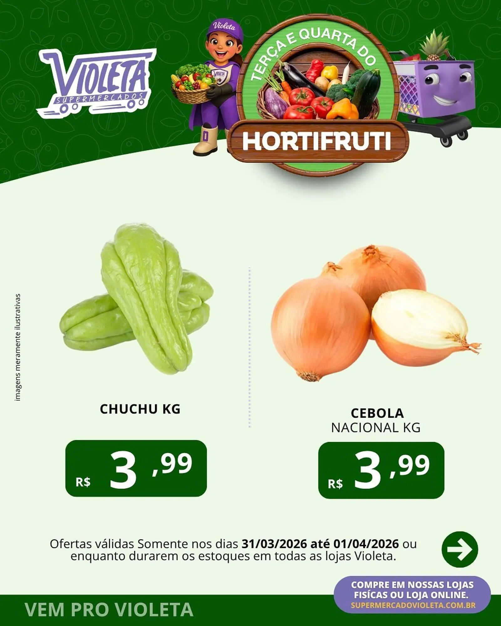 Encarte de Catálogo Violeta Supermercados 31 de março até 1 de abril 2026 - Pagina 2