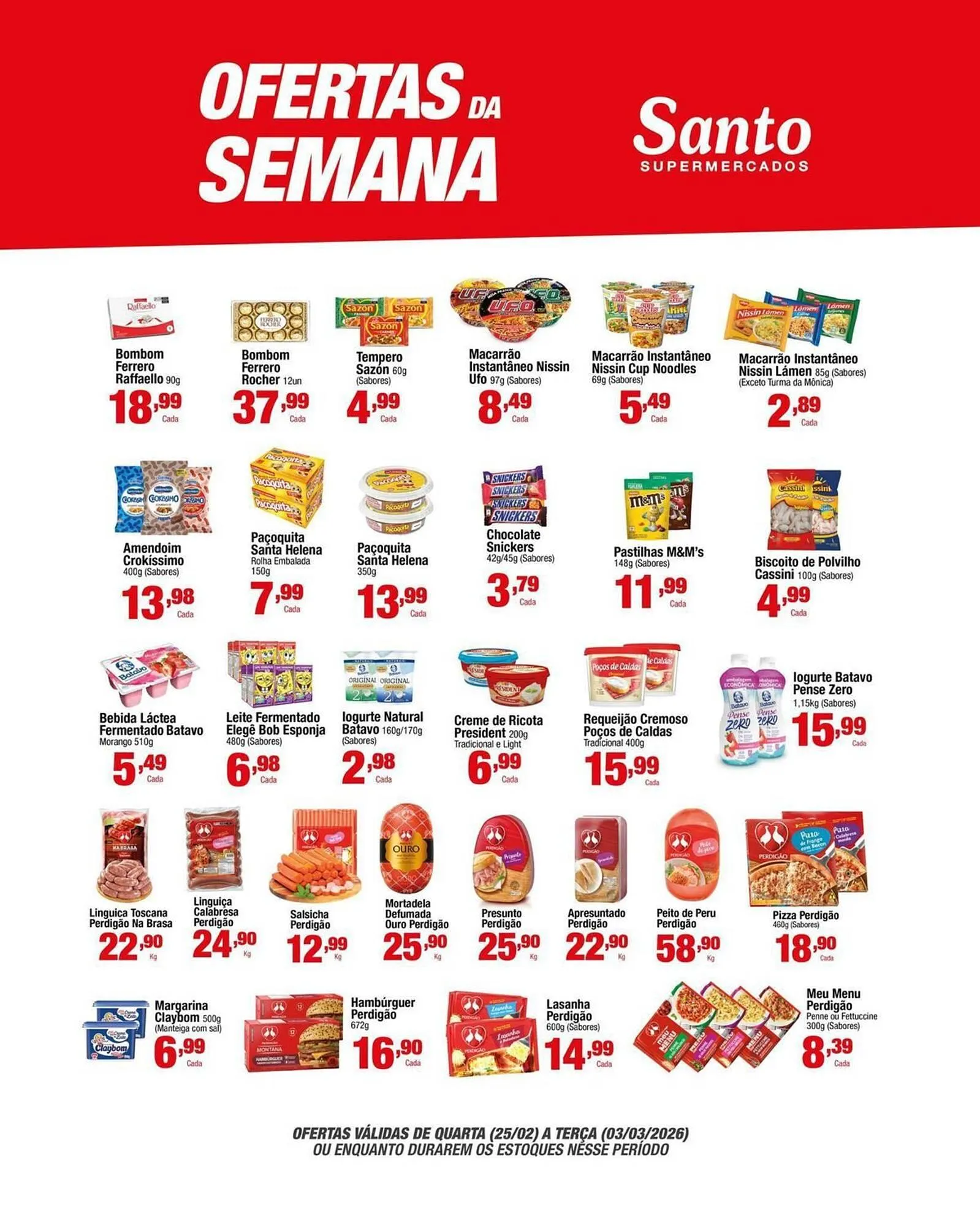 Encarte de Catálogo Santo Supermercados 26 de fevereiro até 3 de março 2026 - Pagina 7