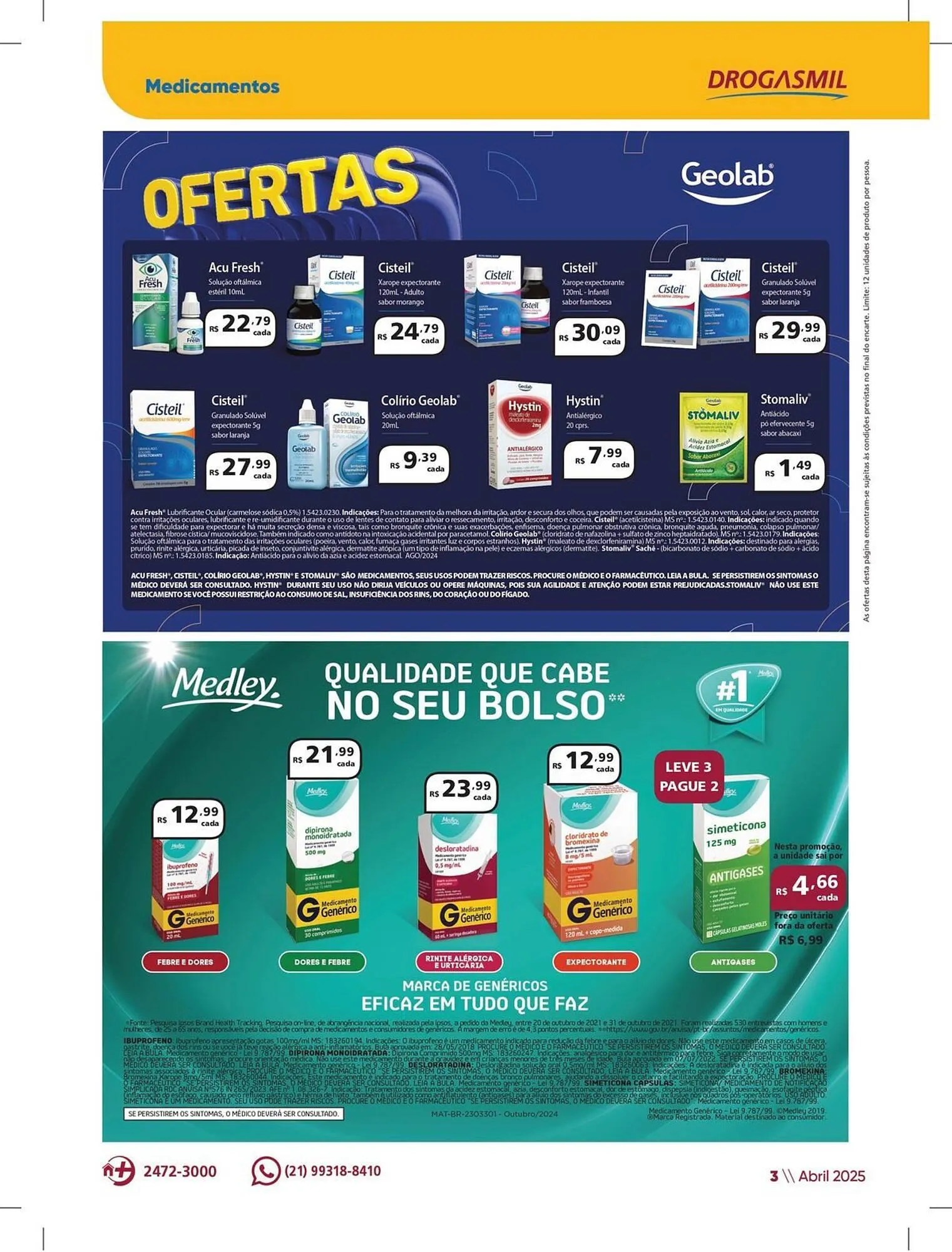 Encarte de Catálogo Drogasmil 9 de abril até 1 de maio 2025 - Pagina 3