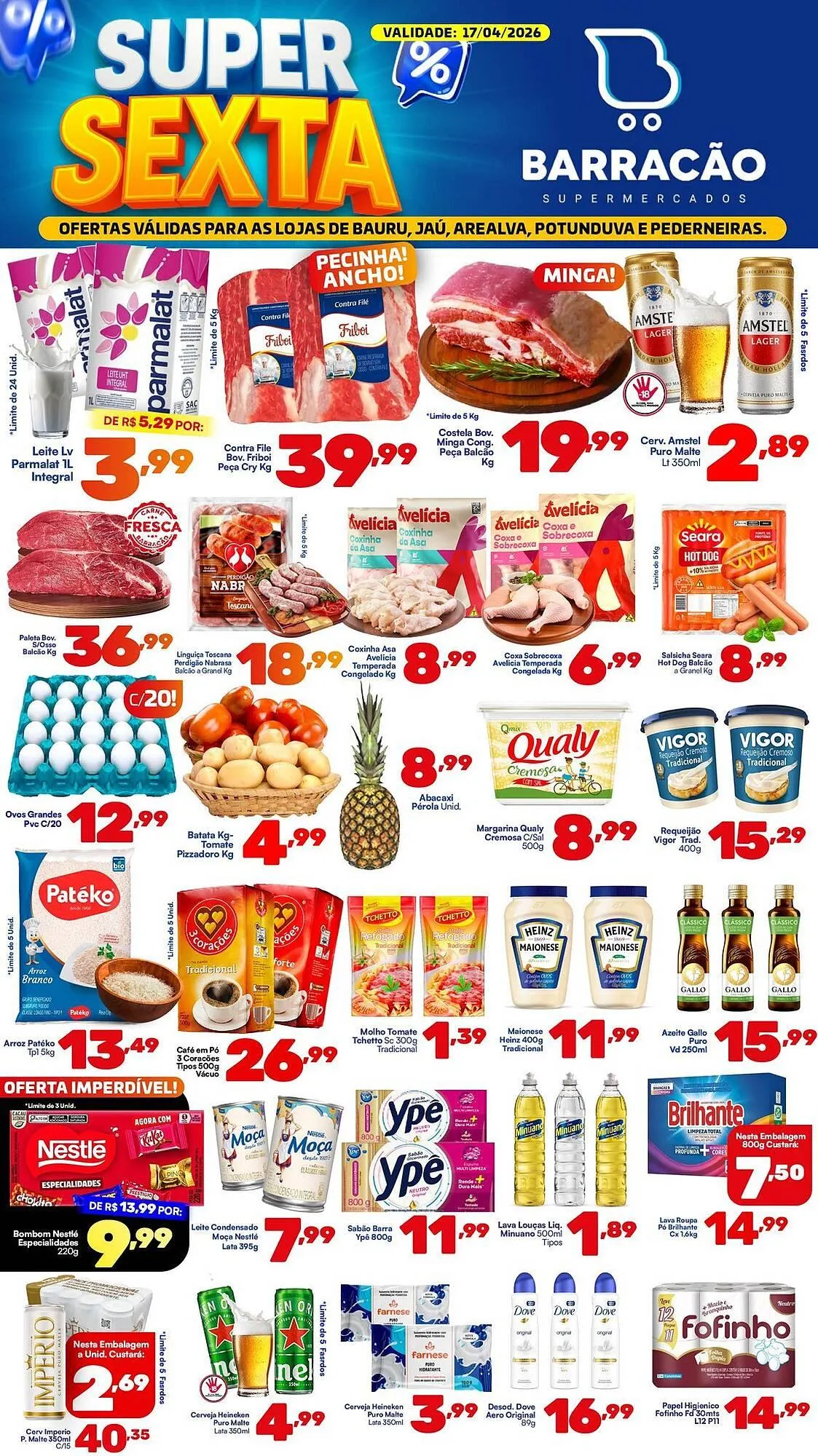 Encarte de Catálogo Barracão Supermercado 17 de abril até 17 de abril 2026 - Pagina 1