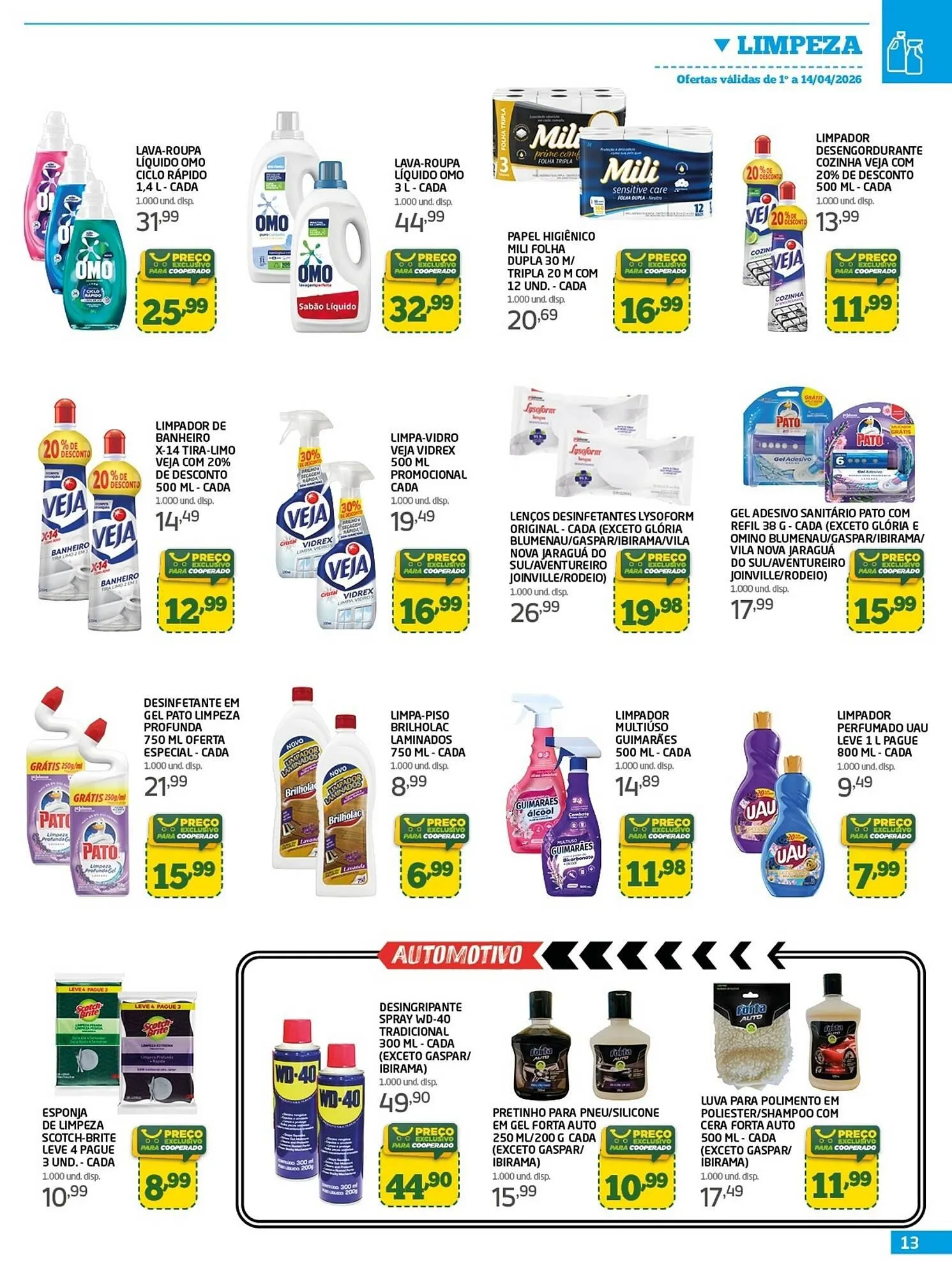 Encarte de Tabloide Cooper 1 de abril até 14 de abril 2026 - Pagina 13