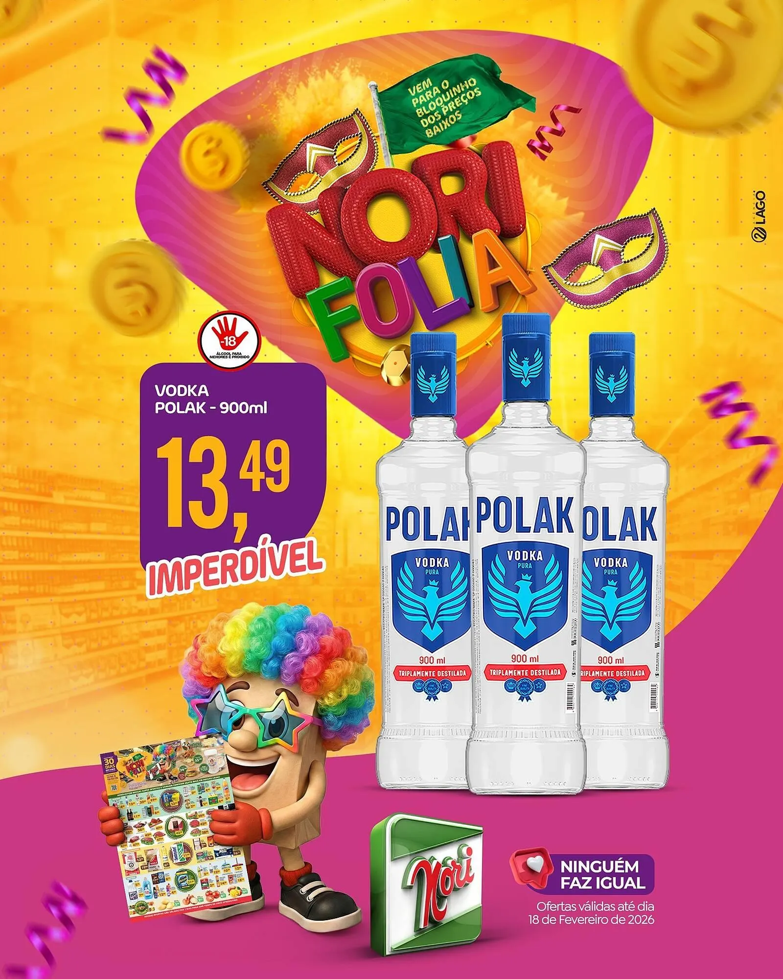 Encarte de Catálogo Supermercados Nori 16 de fevereiro até 18 de fevereiro 2026 - Pagina 5