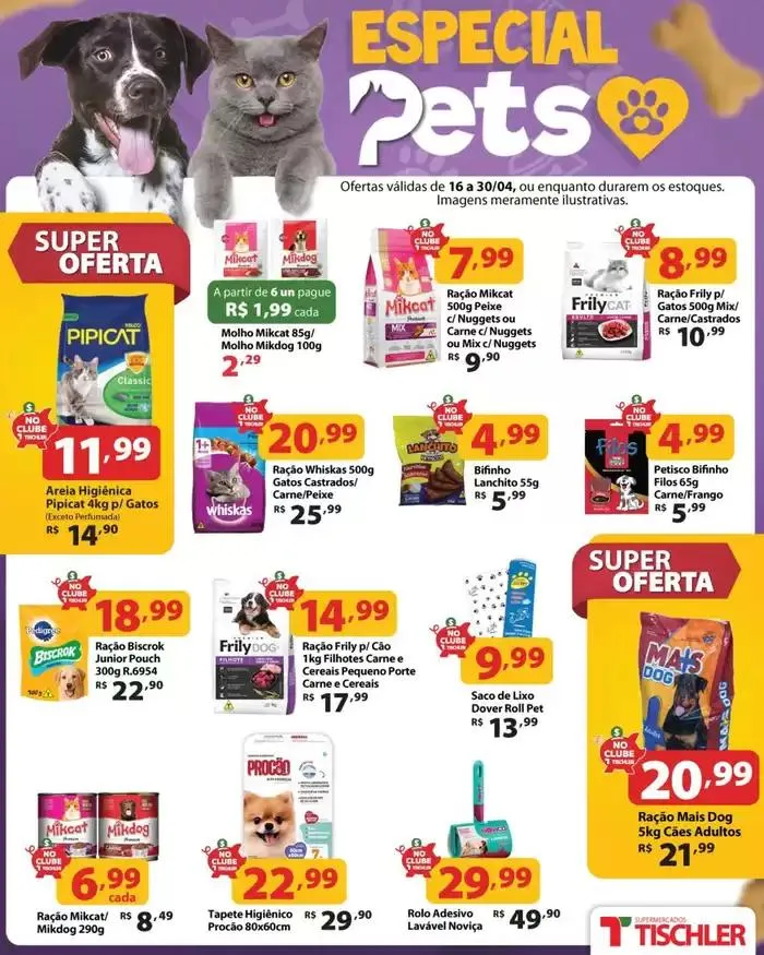 Encarte de Encarte Supermercados Tischler 16 de abril até 30 de abril 2025 - Pagina 1
