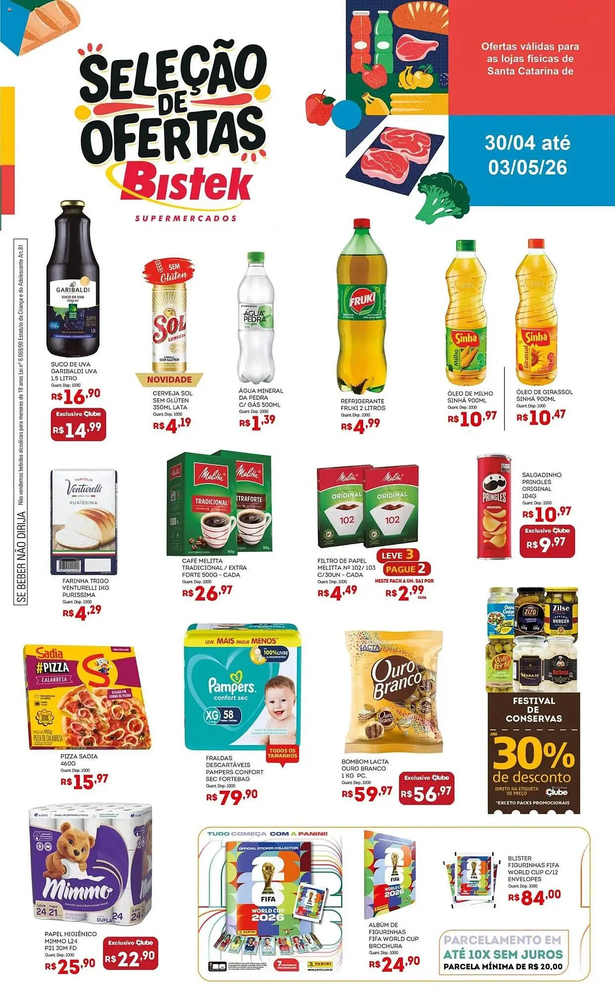Encarte de Encarte Bistek Supermercados 30 de abril até 4 de maio 2026 - Pagina 1
