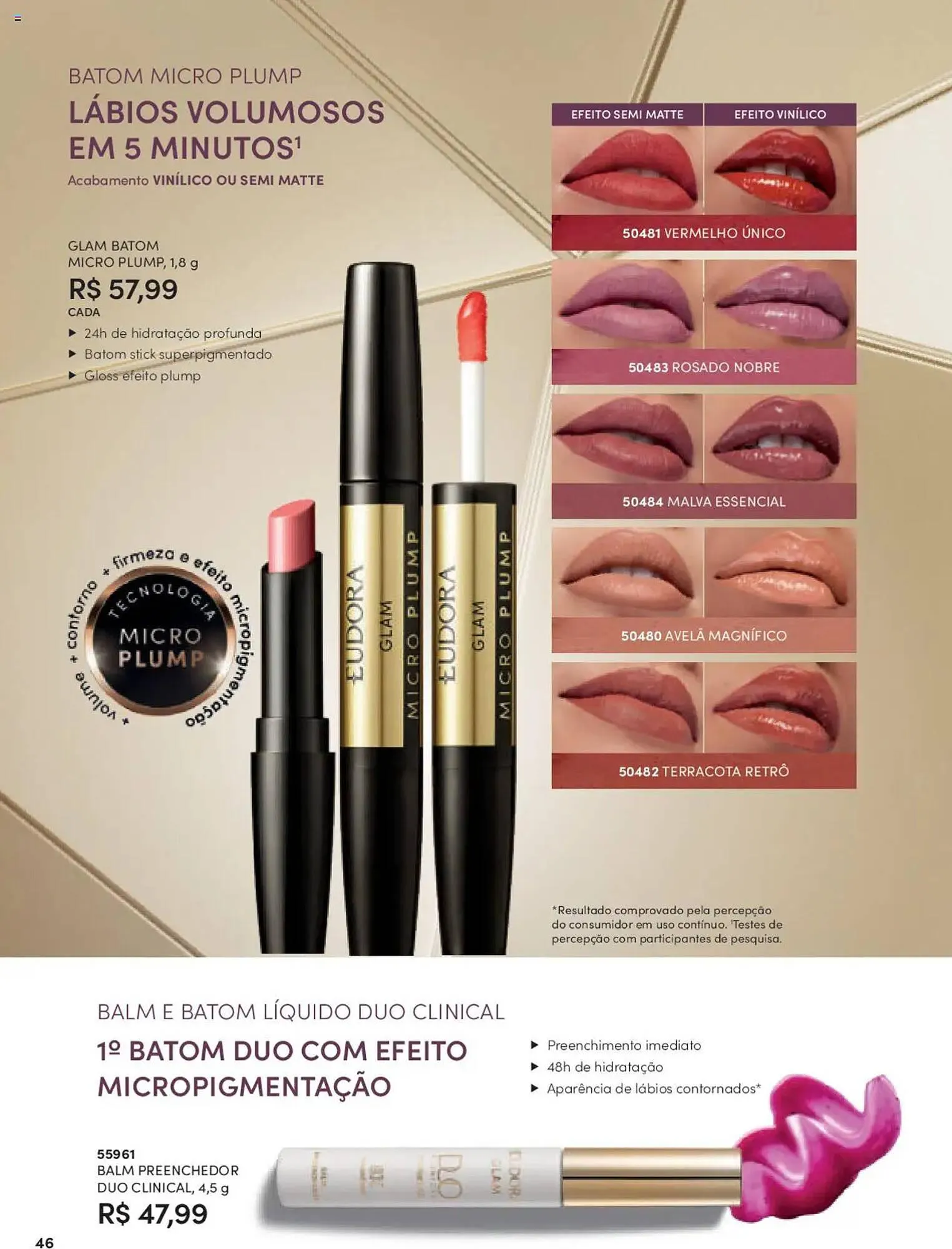 Encarte de Catálogo Eudora 8 de setembro até 3 de outubro 2025 - Pagina 46