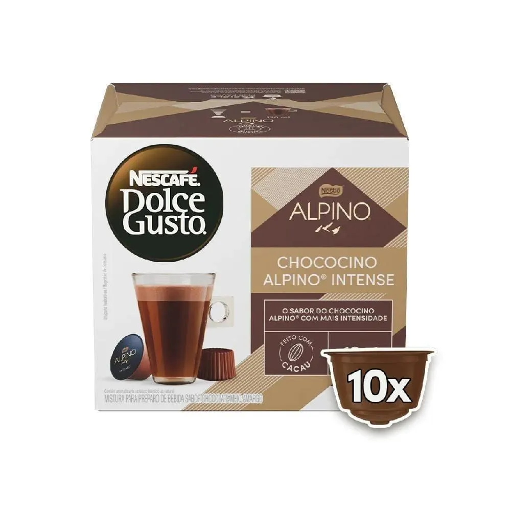 Cápsulas De Alpino Intense Dolce Gusto 180G - 10 Cápsulas