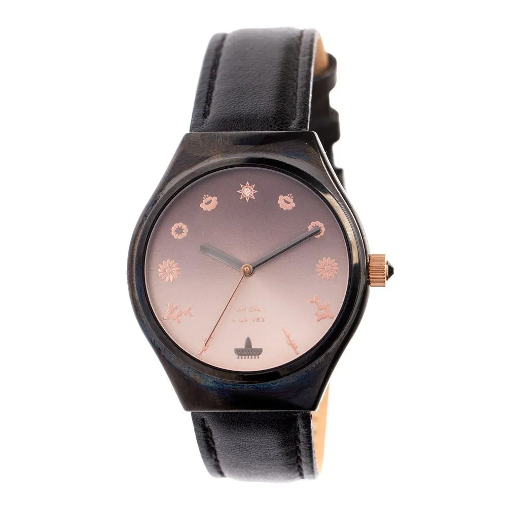 Relógio Analógico Feminino Viva México Sombreiro Preto - RE.CR.0526.9501 M