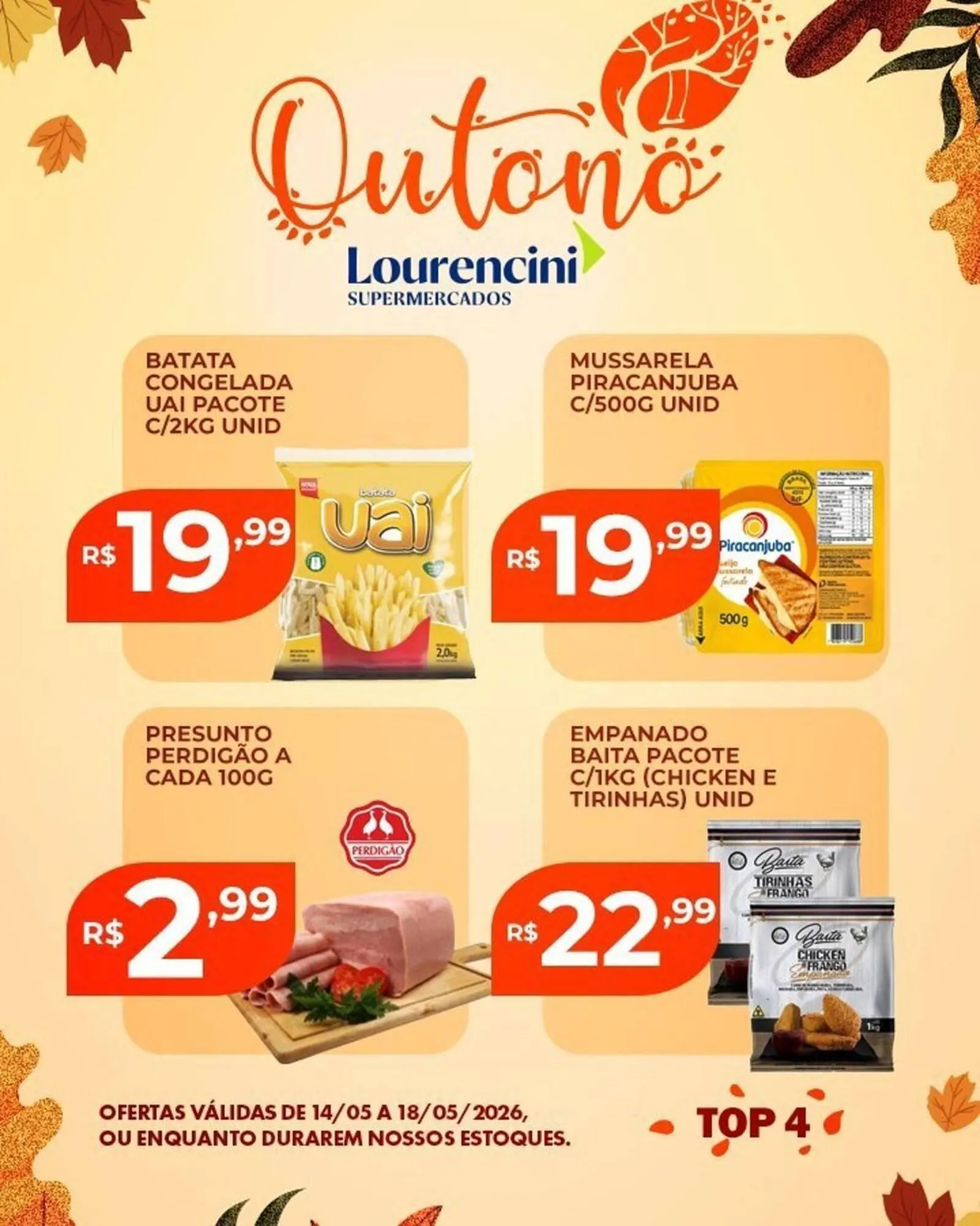 Encarte de Catálogo Lourencini Supermercados 14 de maio até 18 de maio 2026 - Pagina 4