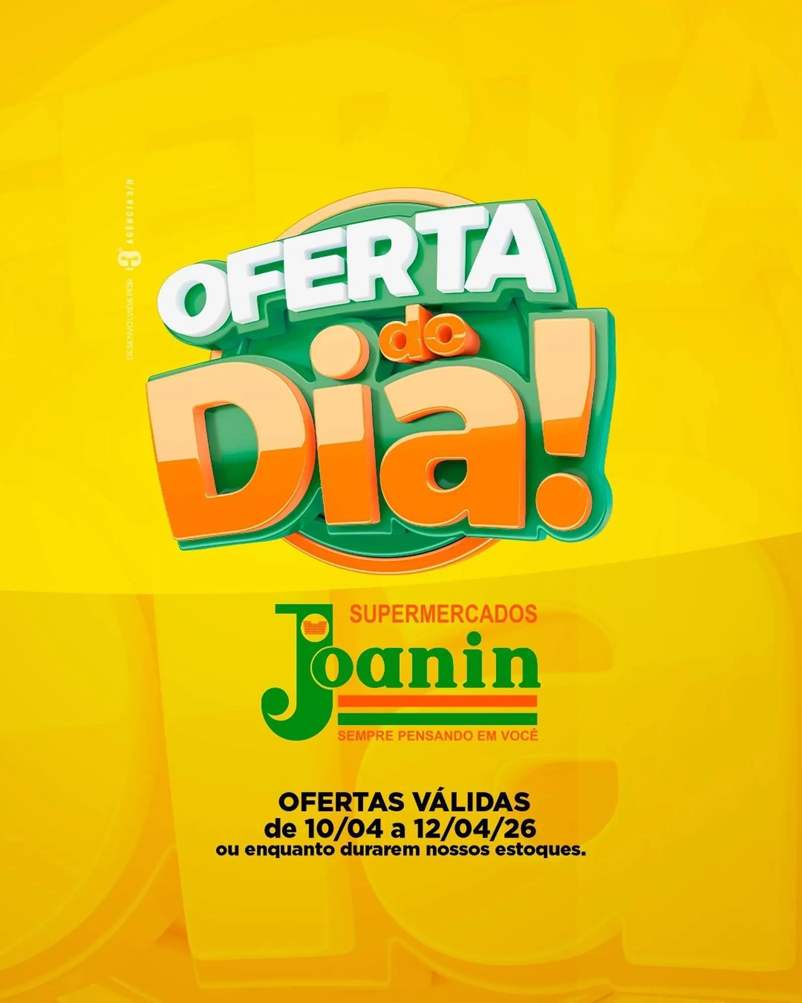 Encarte de Catálogo Supermercados Joanin 11 de abril até 12 de abril 2026 - Pagina 1