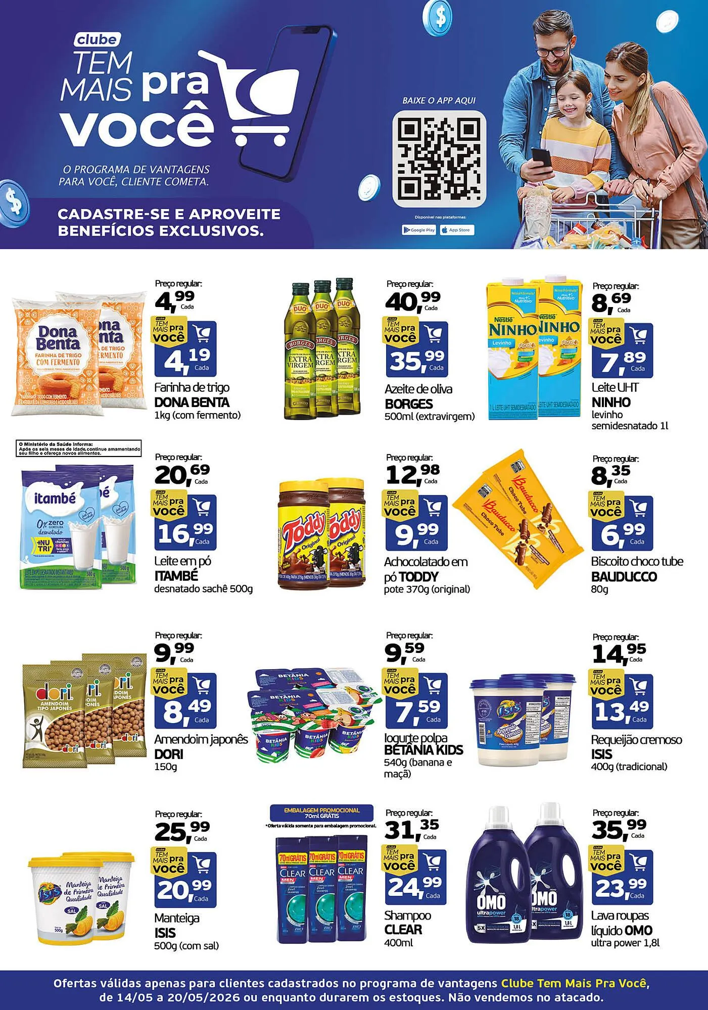 Encarte de Encarte Cometa Supermercados 14 de maio até 20 de maio 2026 - Pagina 1