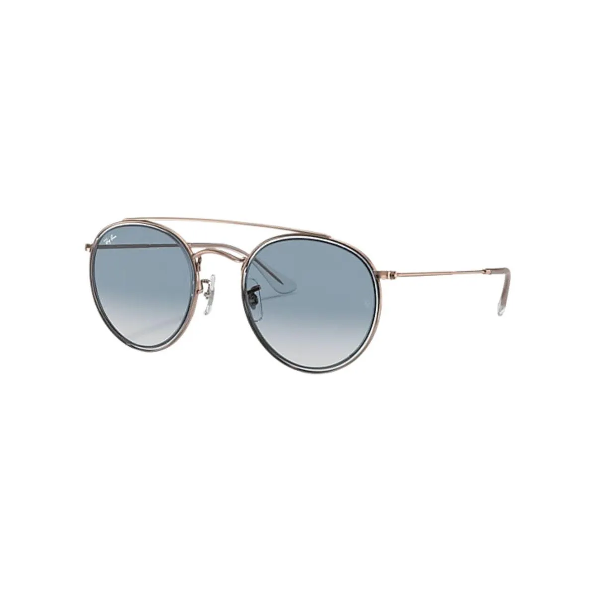 Óculos de Sol Unissex Ray-Ban Redondo RB3647N Cobre com Azul